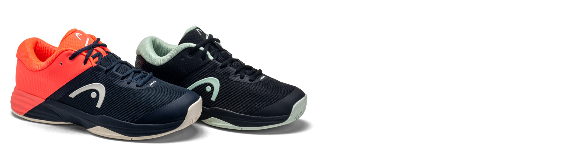 head revolt evo tennis shoes on white background