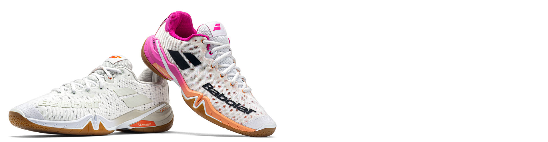 babolat shadow tour indoor shoes on white background