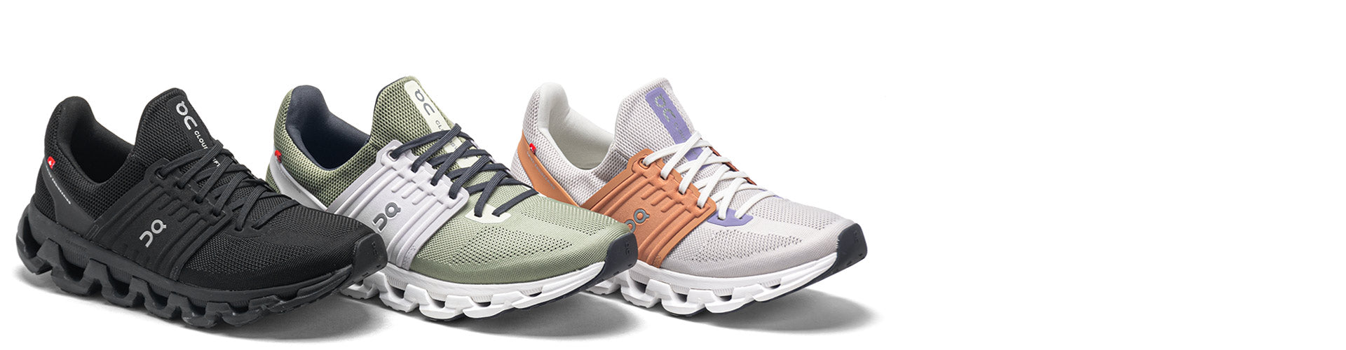 on cloudswift 3 AD running shoes on white background