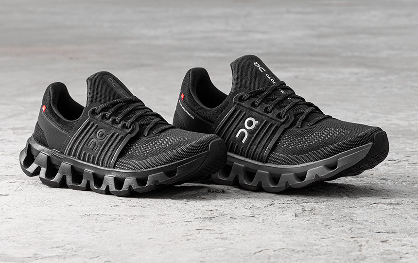 on cloudswift 4 AD running shoes on concrete surface