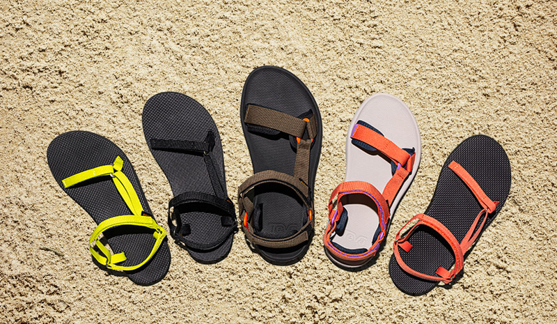 teva sandals on sunny sand