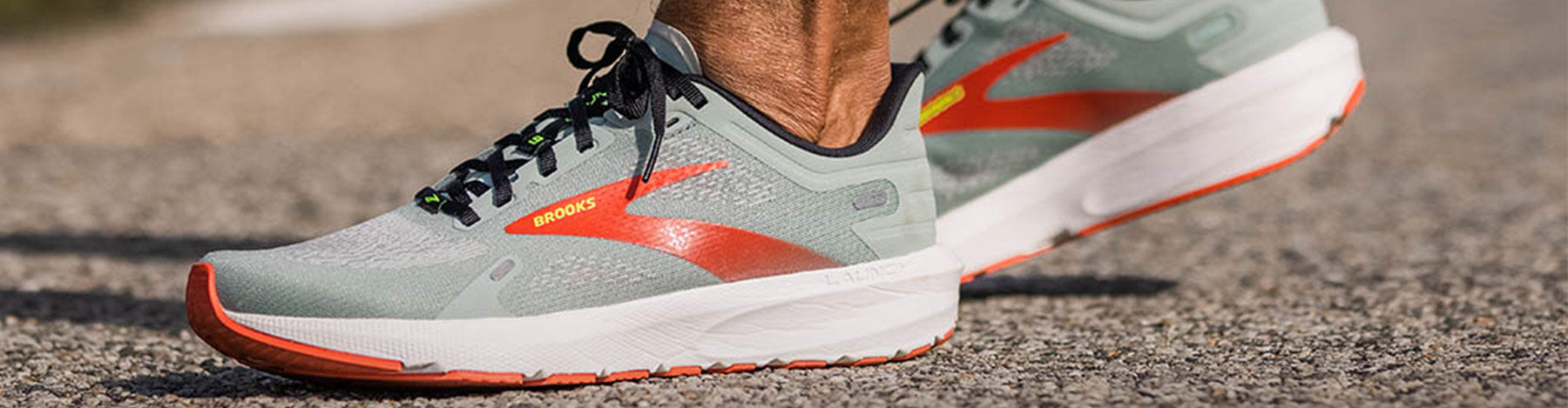 Man standing in Brooks Launch 9 Running Shoes