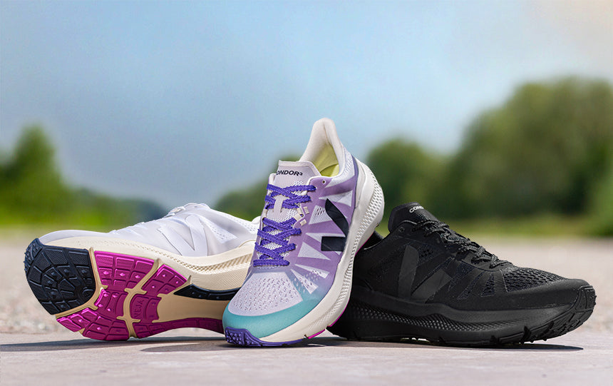 veja running shoes on natural surface