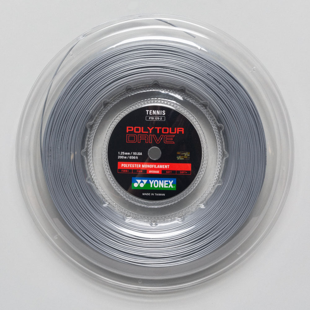 Yonex Poly Tour Drive 125/16L Tennis String Reel Silver ( )