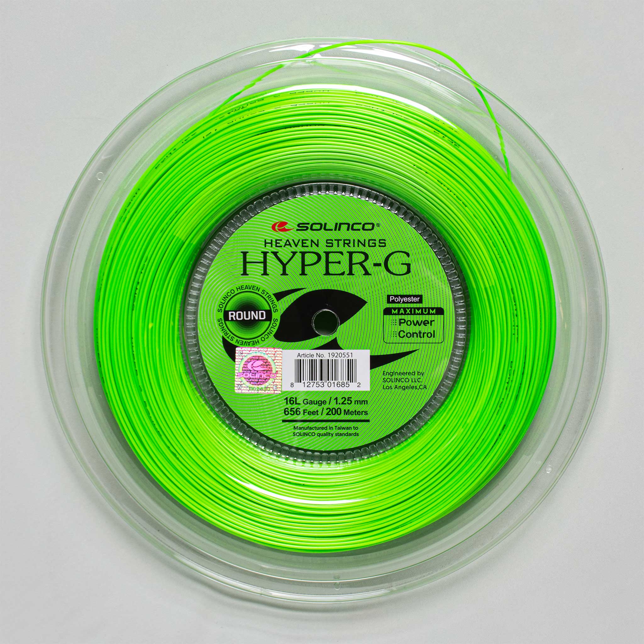 Solinco Hyper-G Round 16L 1.25 660' Reel – Holabird Sports