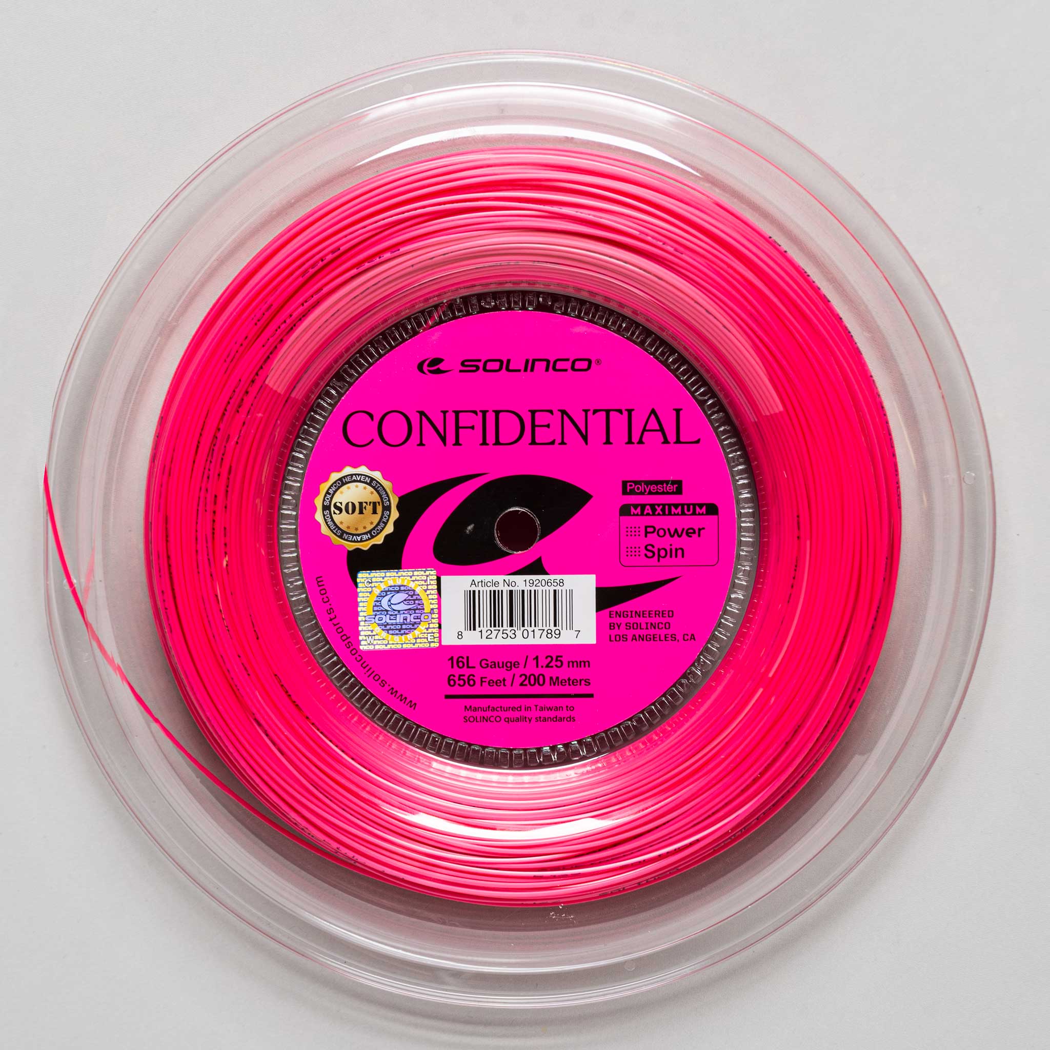 Solinco Confidential Soft 16" 1.25 656' Reel