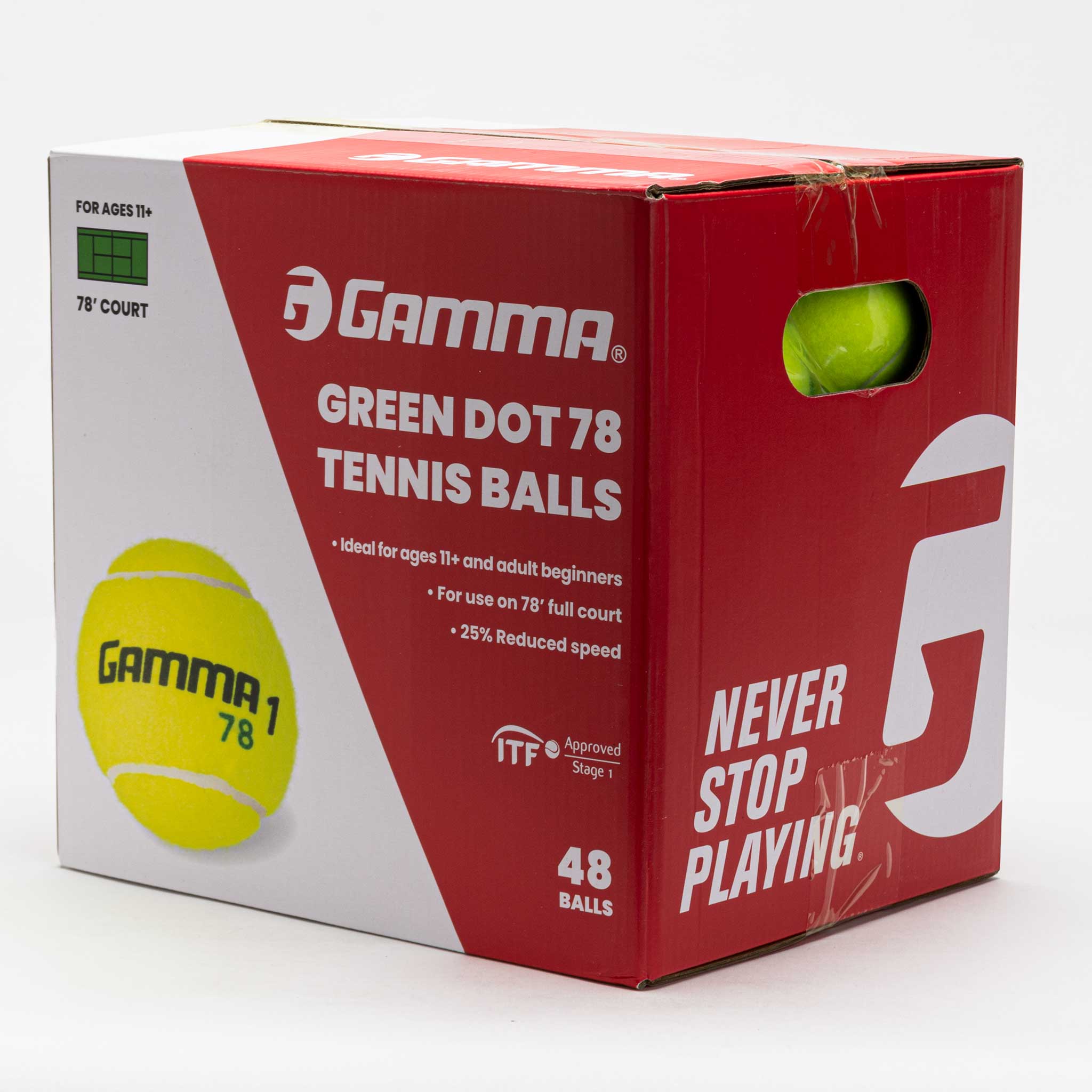 Gamma 78 Green Dot 48 Ball Box
