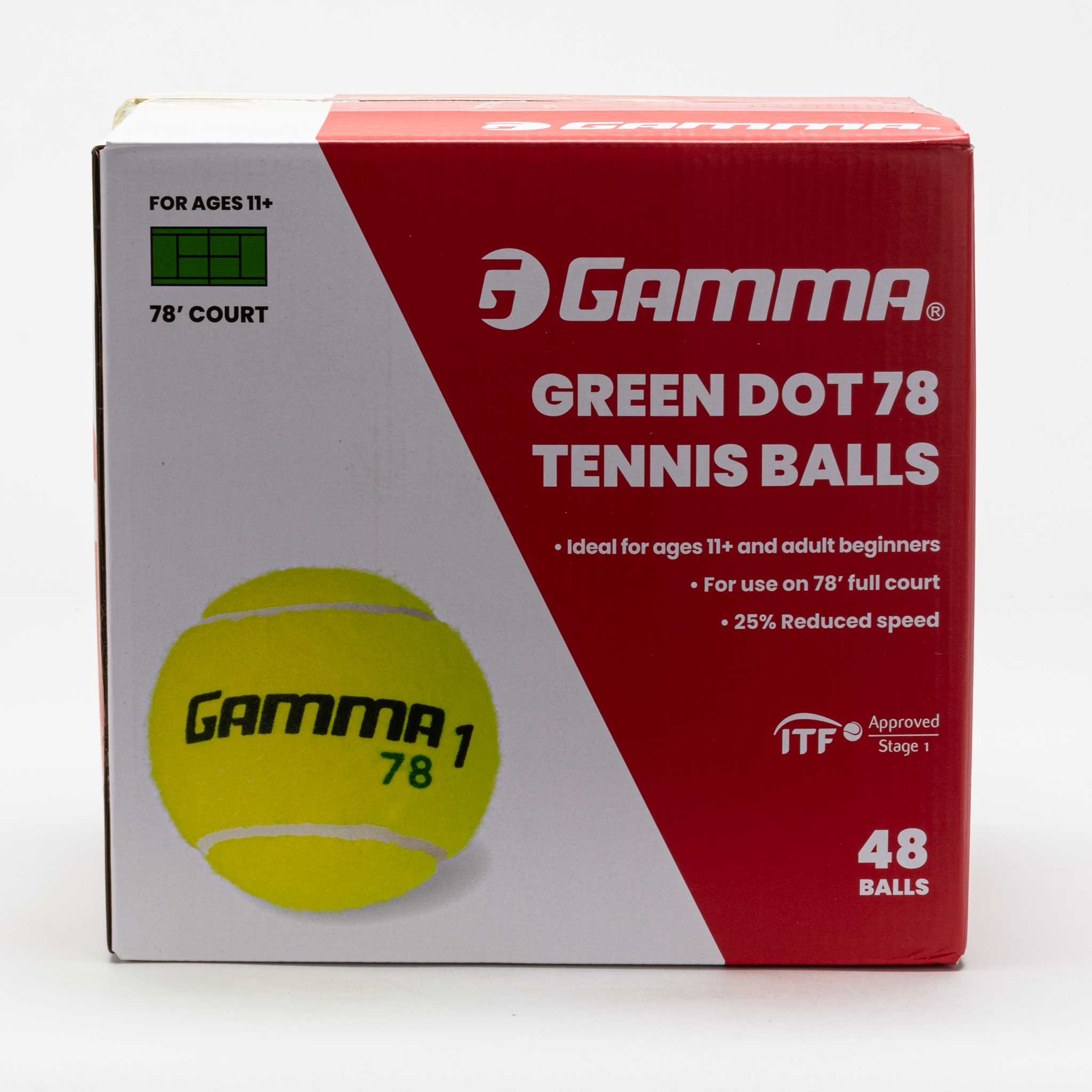 Gamma 78 Green Dot 48 Ball Box