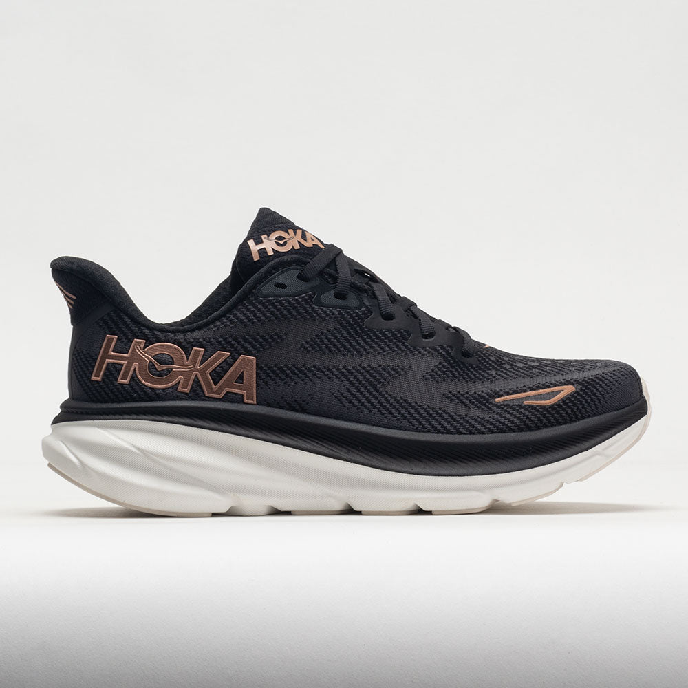 HOKA Clifton 9 - Women's Black / Rose Gold / 11