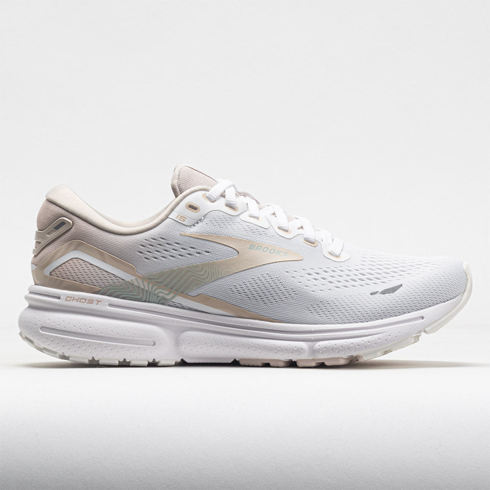 Brooks Ghost 15 Women's White/Crystal Grey/Glass