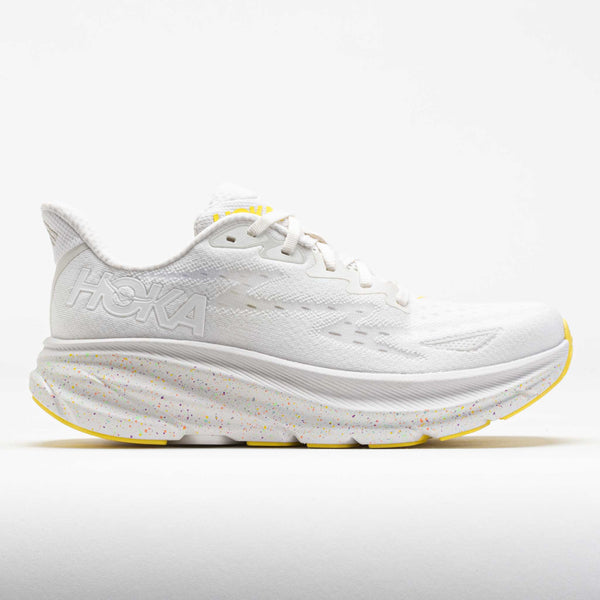 HOKA Clifton 9 Women's White/Lemonade