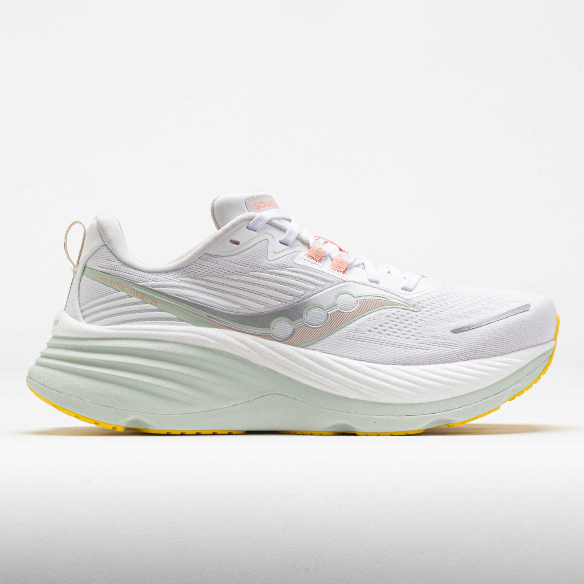 Saucony Hurricane 24 Women s White Foam Holabird Sports