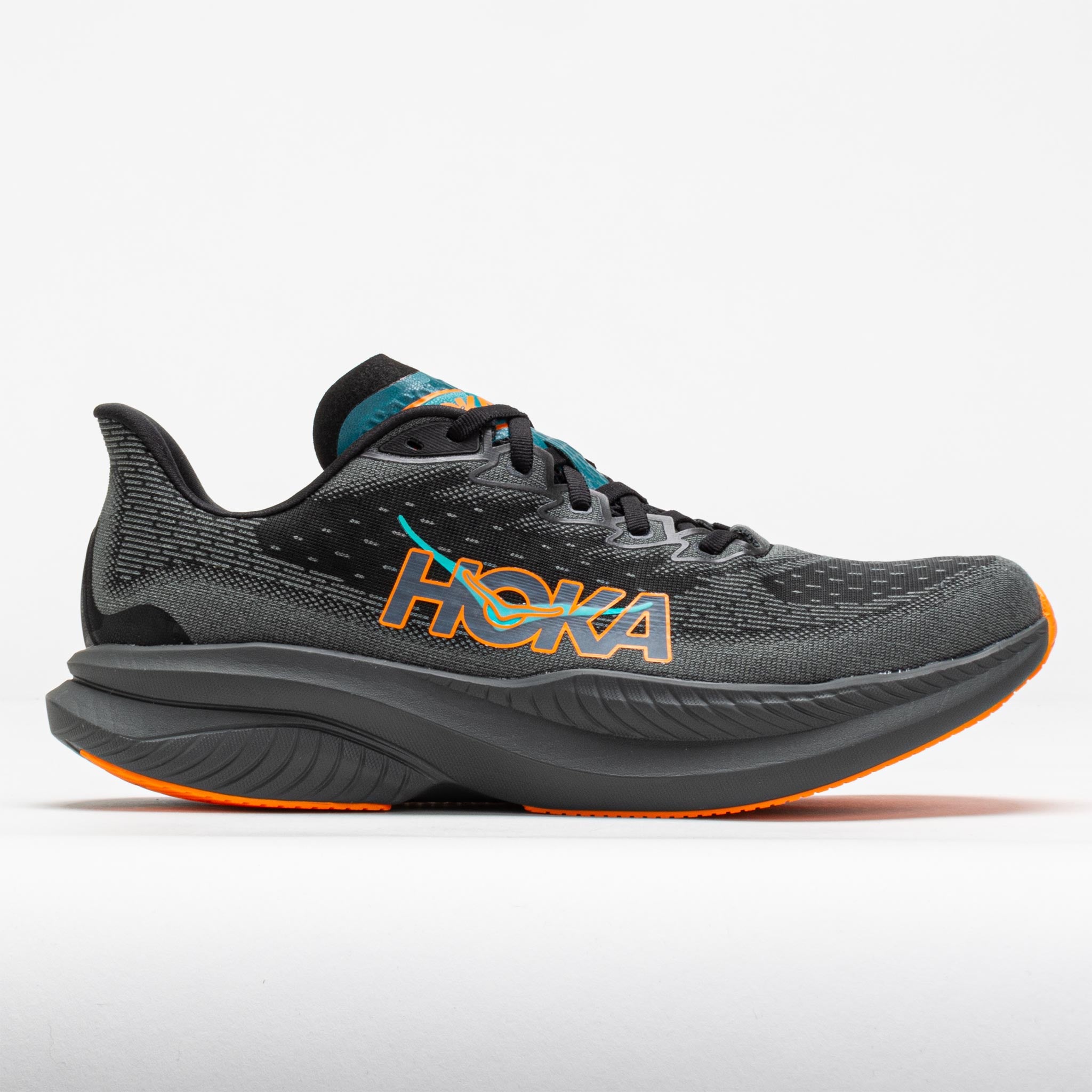 HOKA Mach 6 Men's Black/Electric Tangerine