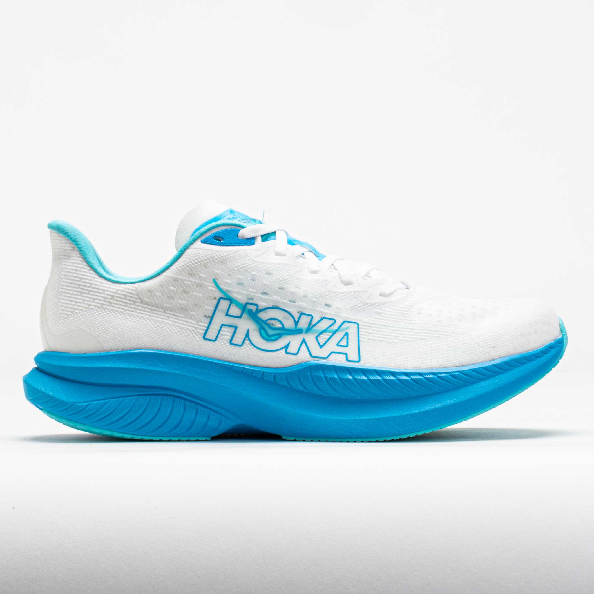 HOKA Mach 6 Men's White/Skyward Blue – Holabird Sports