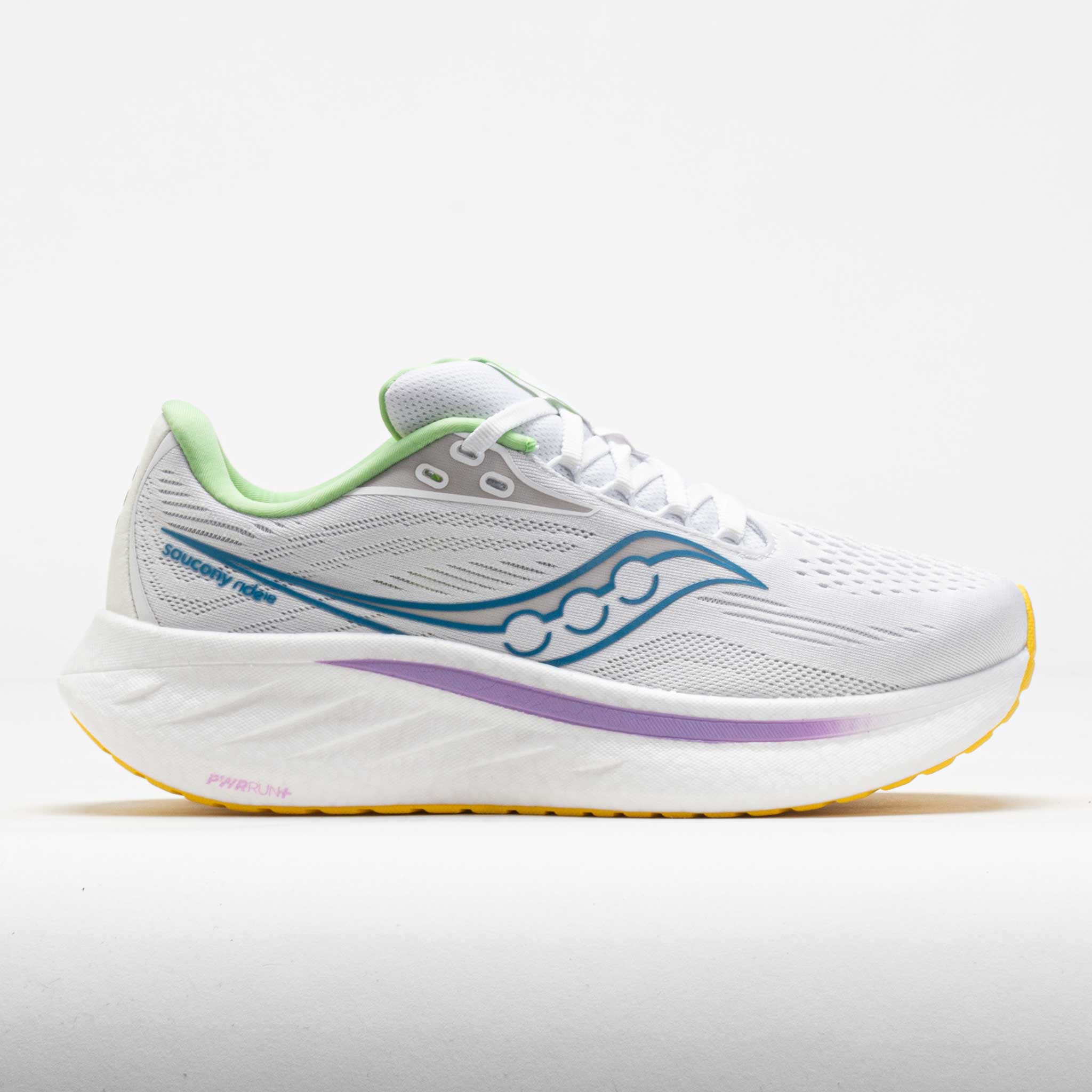 Saucony Ride 18 Women's White/Verbana – Holabird Sports