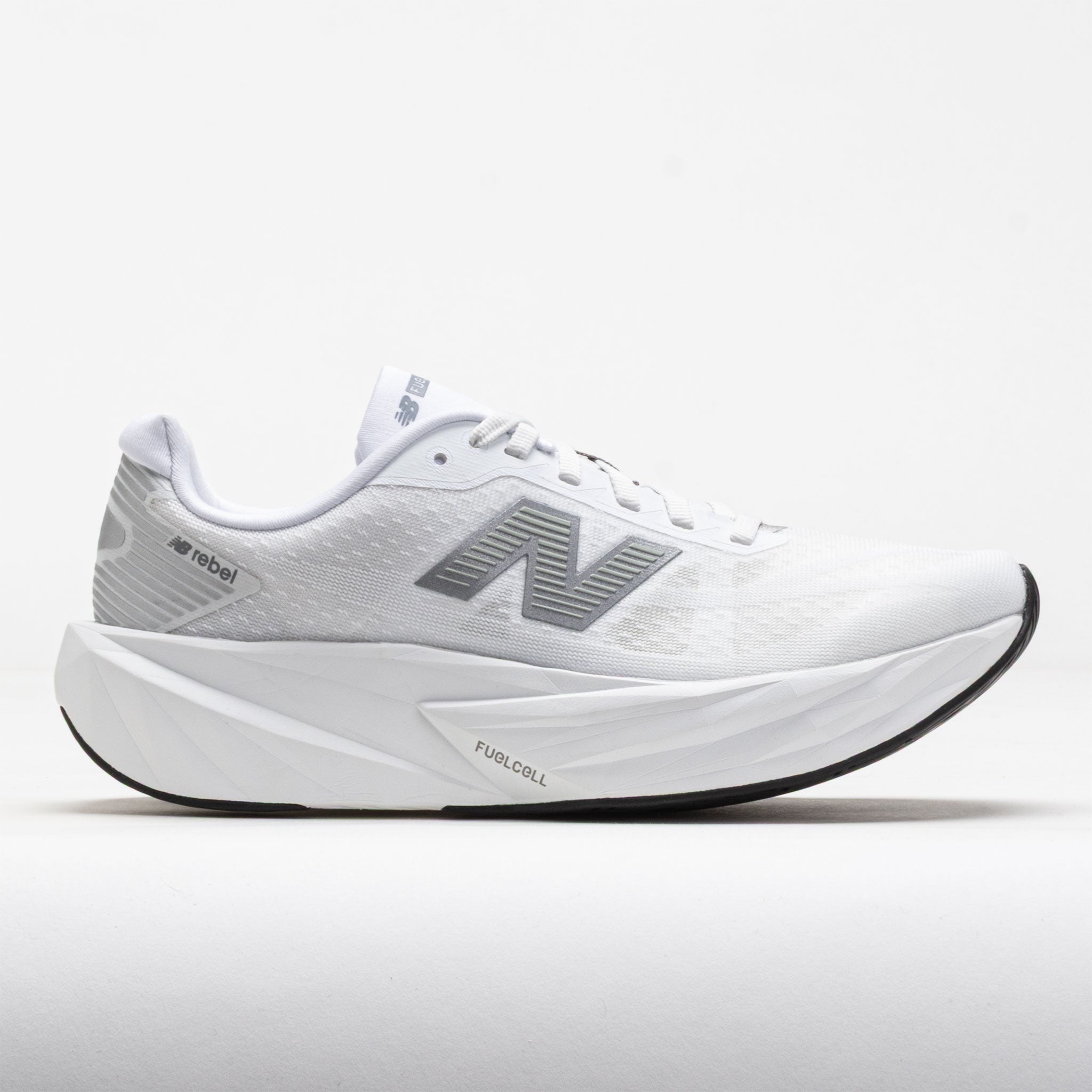 New Balance FuelCell Rebel v5 Women's White/Silver Metallic/Black Holabird Sports New Balance FuelCell Rebel v5 Women's White/Silver Metallic/Black Holabird Sports