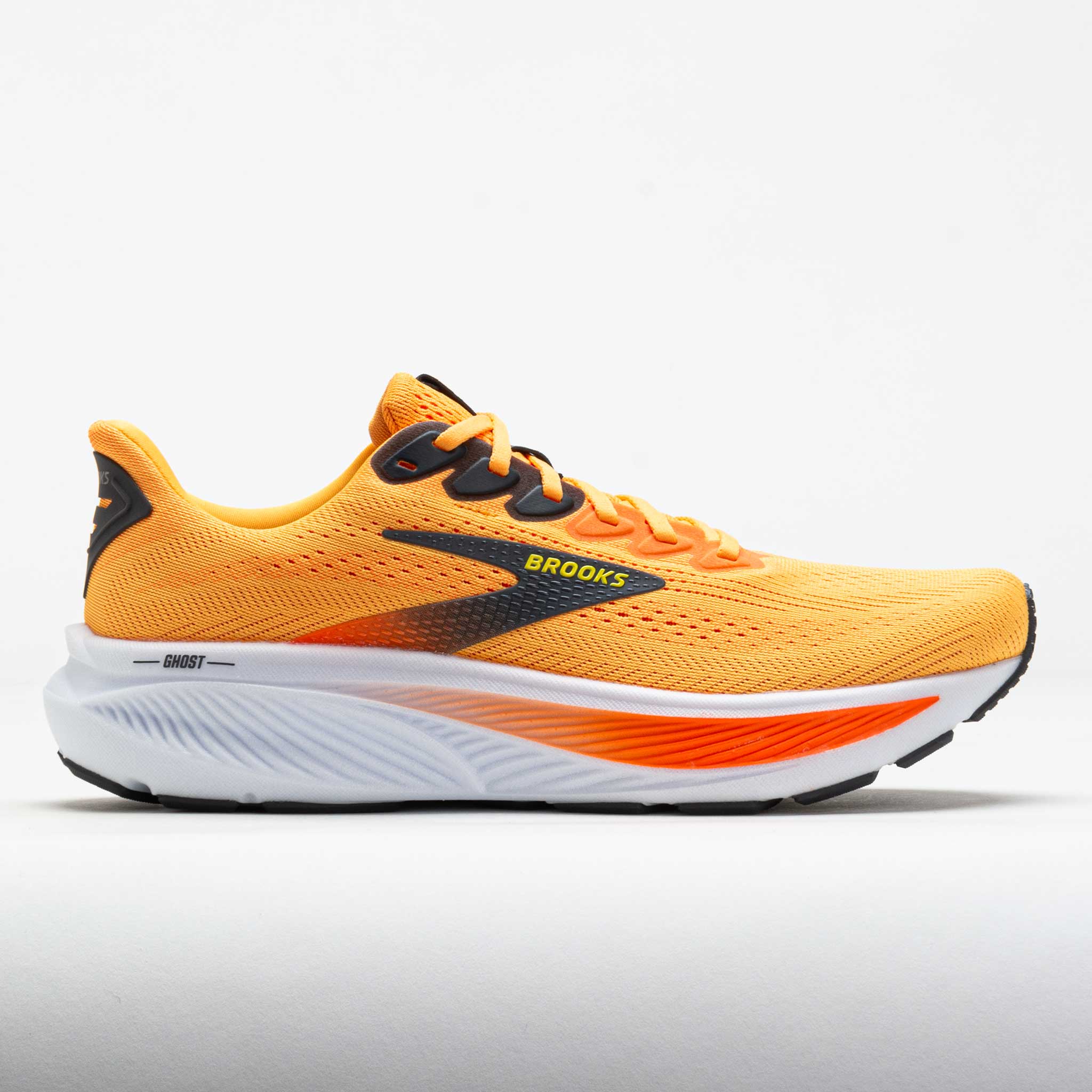 Brooks Ghost 17 Men's Blazing Orange/Yellow/Ebony – Holabird Sports