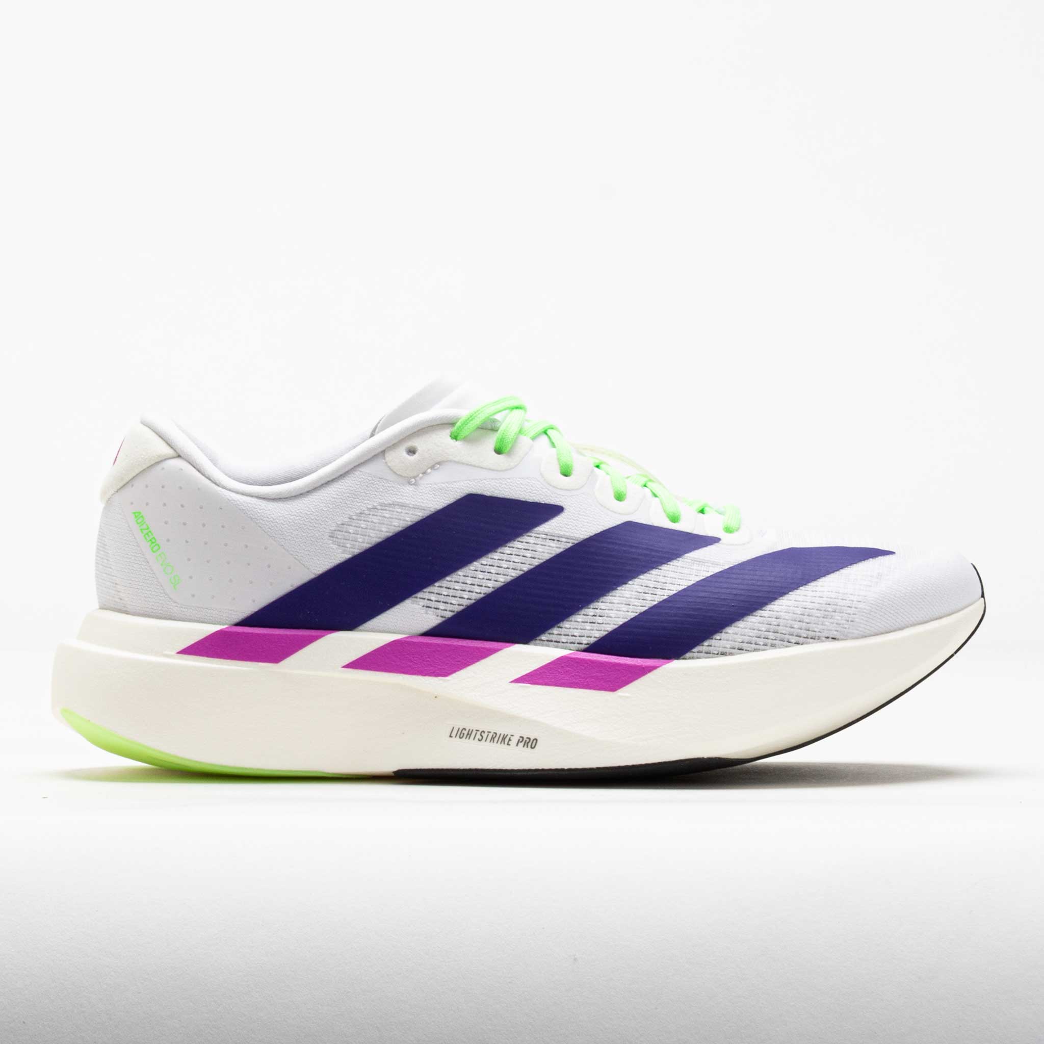 adidas Adizero EVO SL Women's White/Purple – Holabird Sports