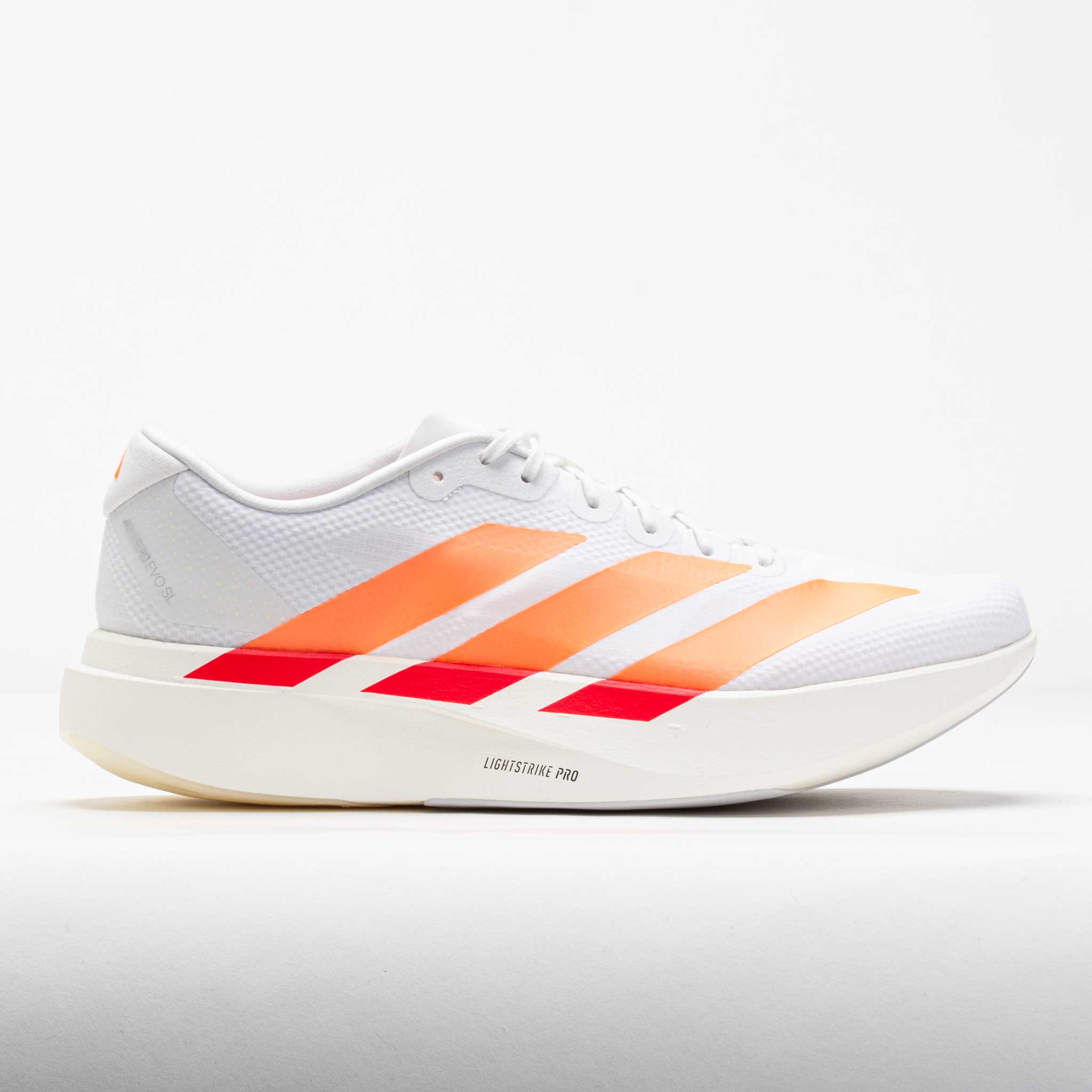 adidas Men's Adizero Evo SL Woven Shoes White/Lucid Orange / 12.5 / D adidas Men's Adizero Evo SL Woven Shoes White/Lucid Orange / 12.5 / D