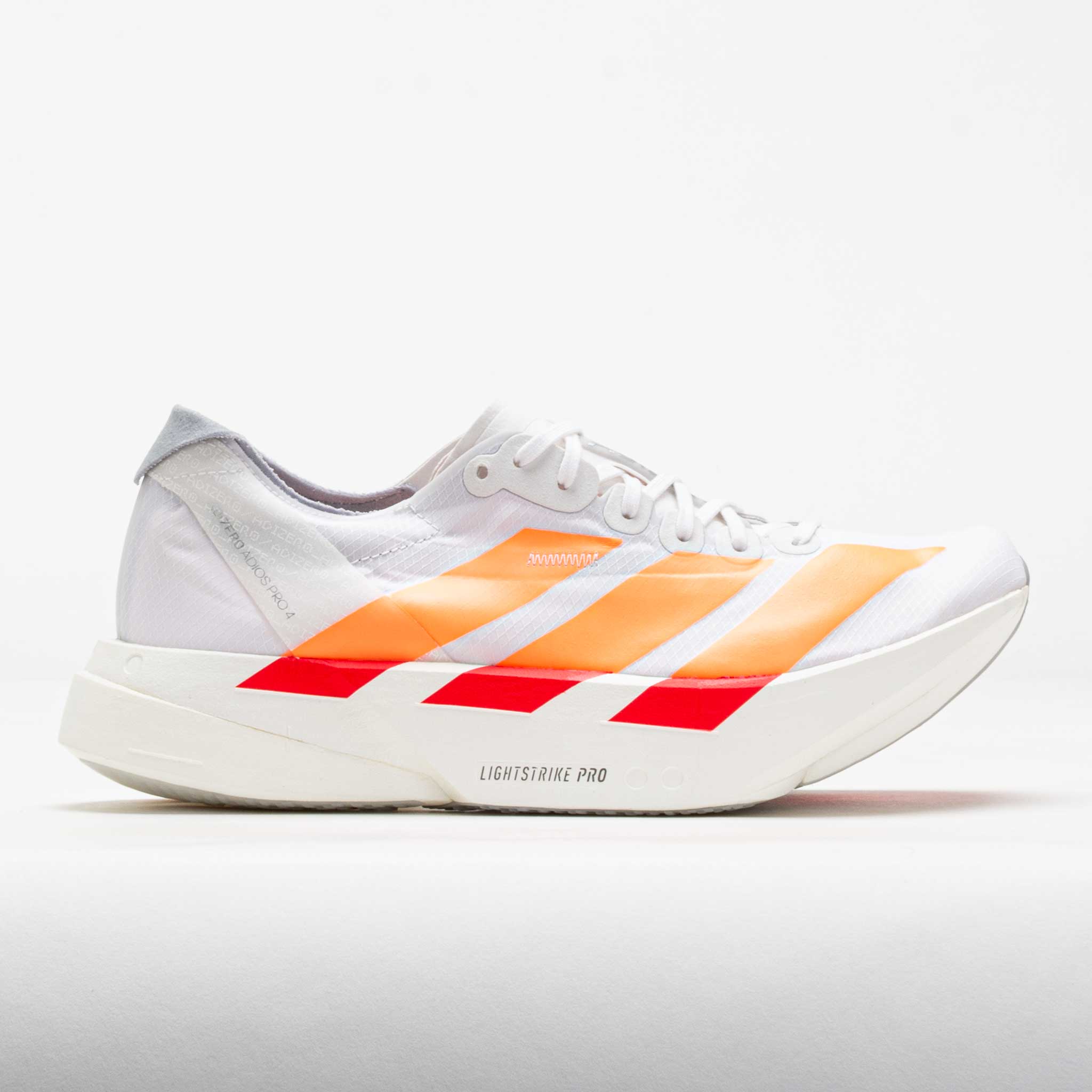 adidas Women's Adizero Adios Pro 4 White/Beam Orange / 7 / B adidas Women's Adizero Adios Pro 4 White/Beam Orange / 7 / B