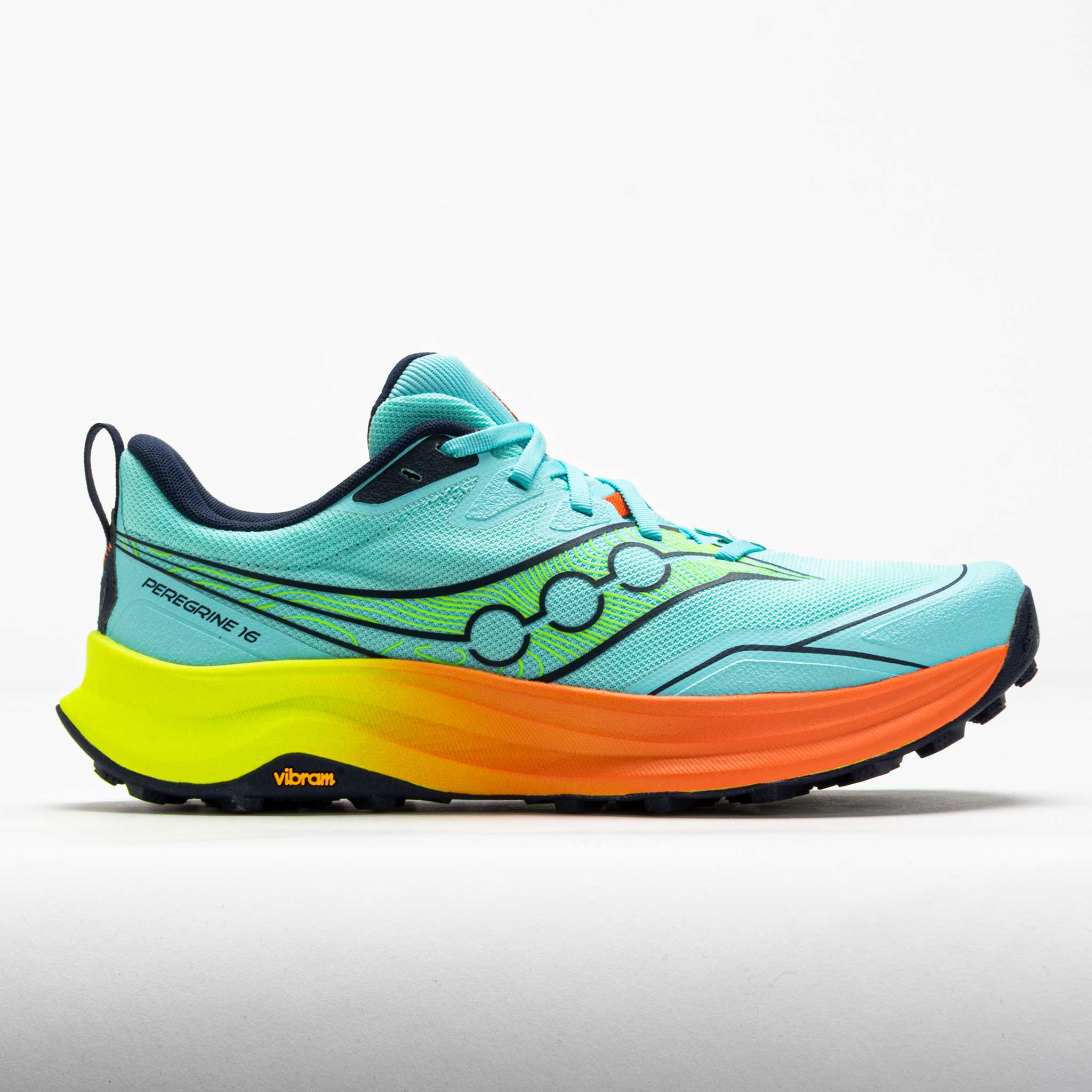 Saucony Peregrine 16 Men's Splash/Citron – Holabird Sports