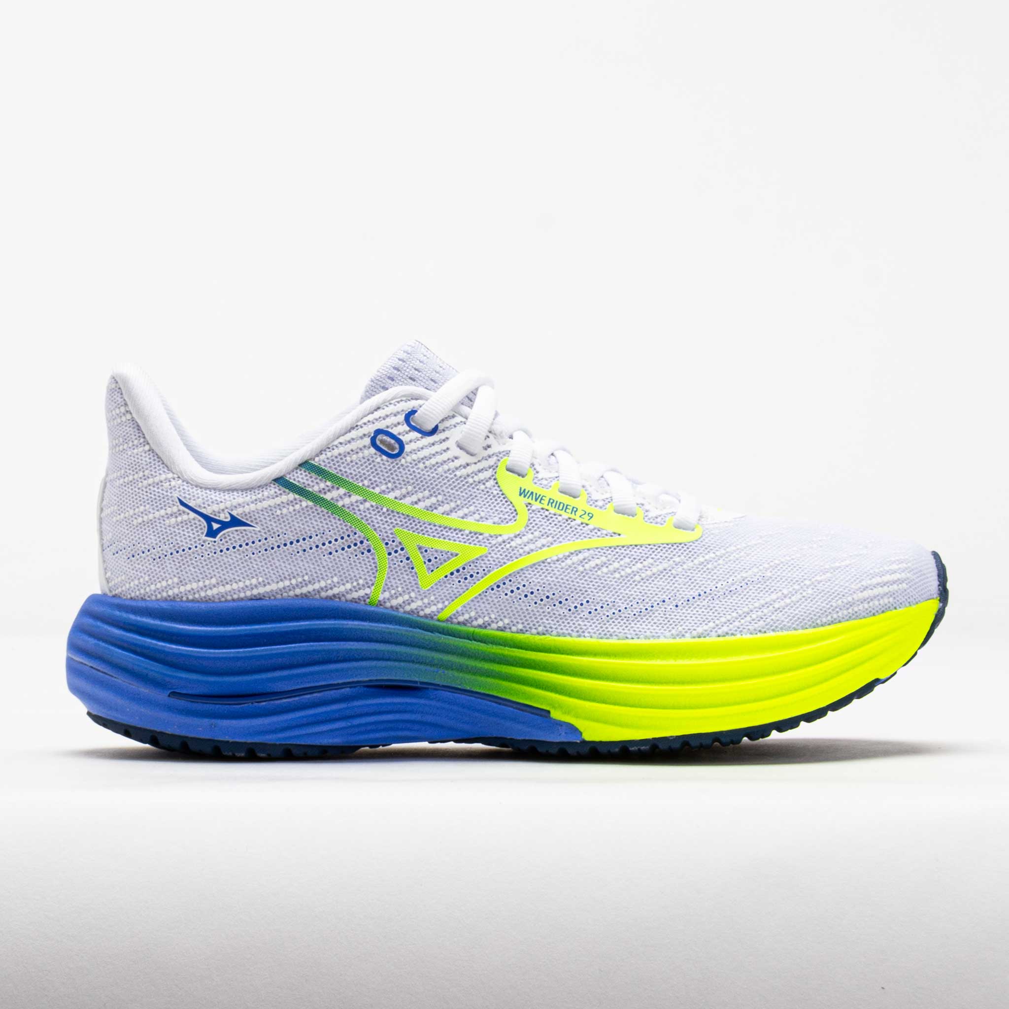 Mizuno Wave Rider 29 Women's White/Lightning Yellow – Holabird Sports