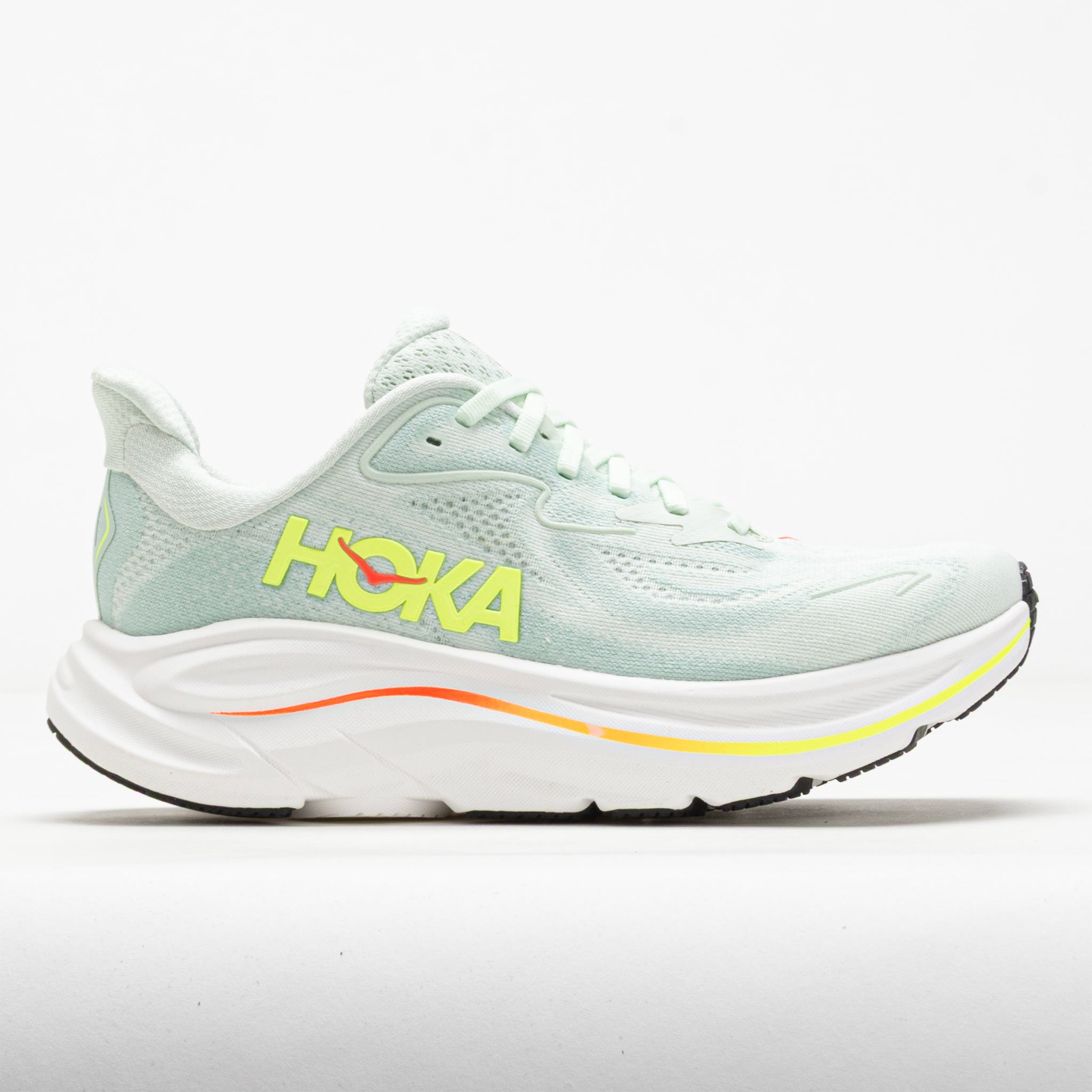 HOKA Clifton 10 Women's Sea Glass/Neon Flame – Holabird Sports
