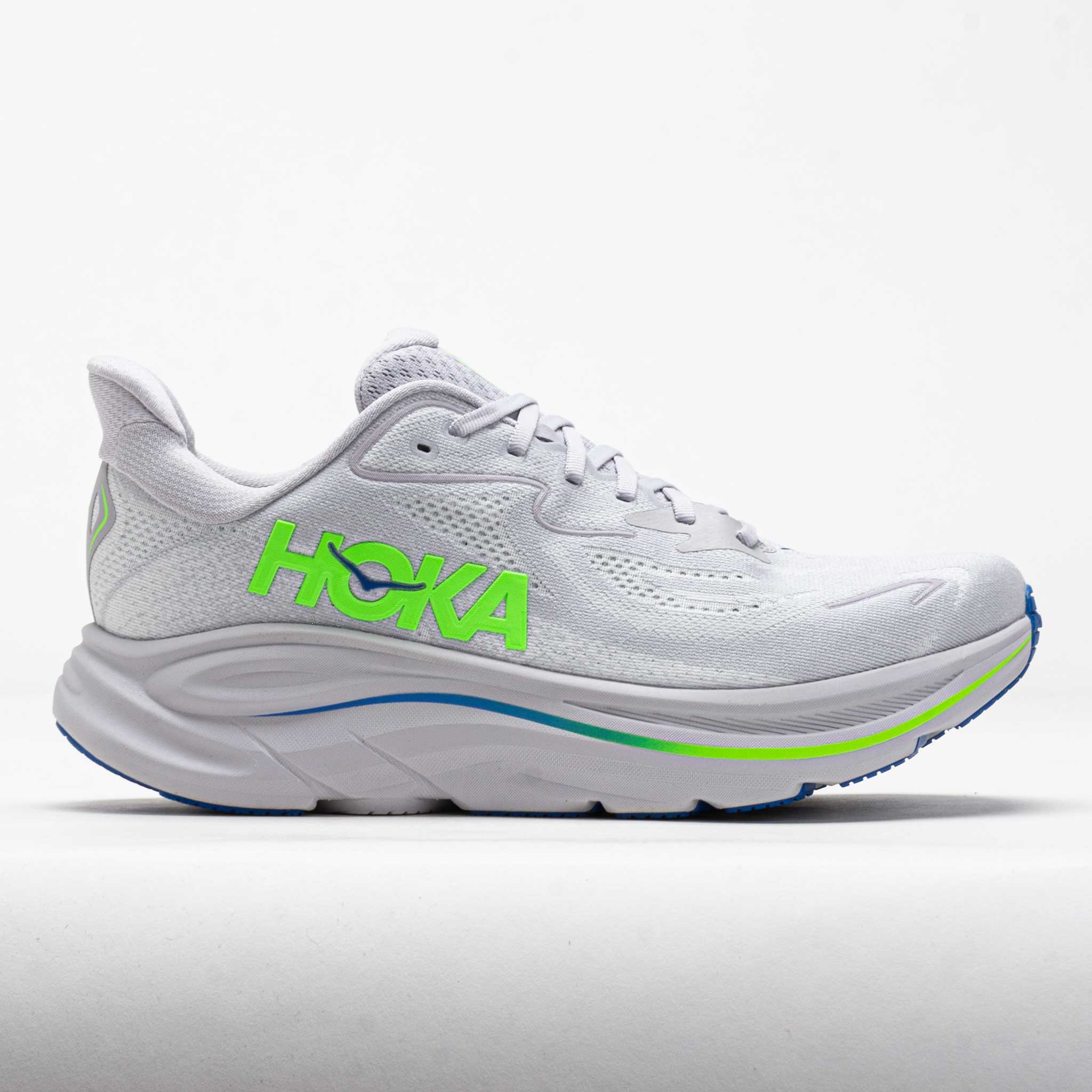 HOKA Clifton 10 Men's Ash Grey/Neon Green – Holabird Sports