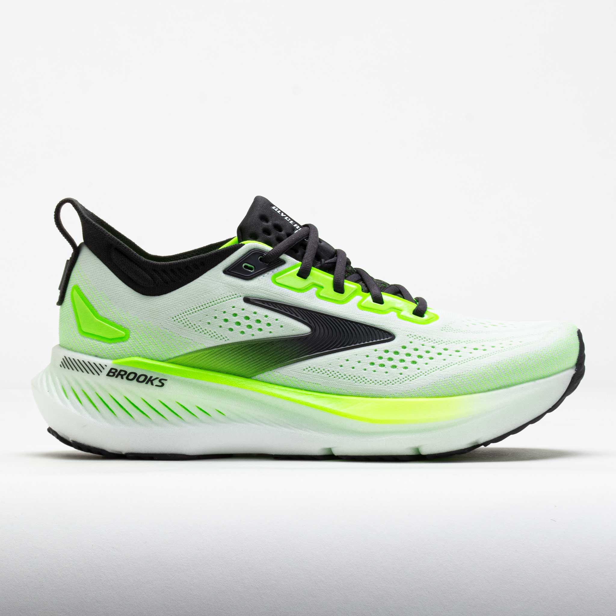 Brooks Glycerin GTS 23 Men's White/Phantom/Green Gecko