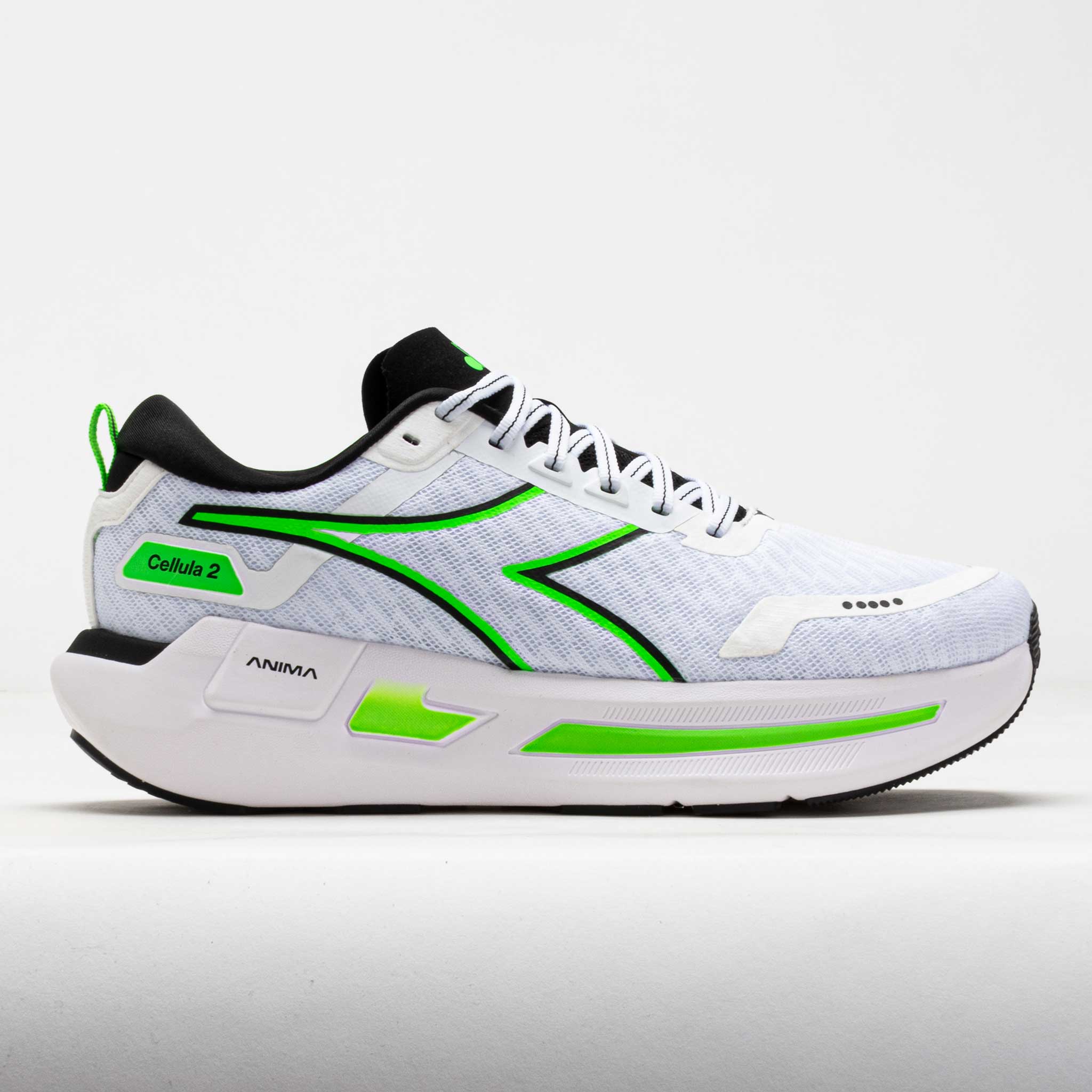 Diadora Cellula 2 Men's White/Black/Green Fluorescent – Holabird