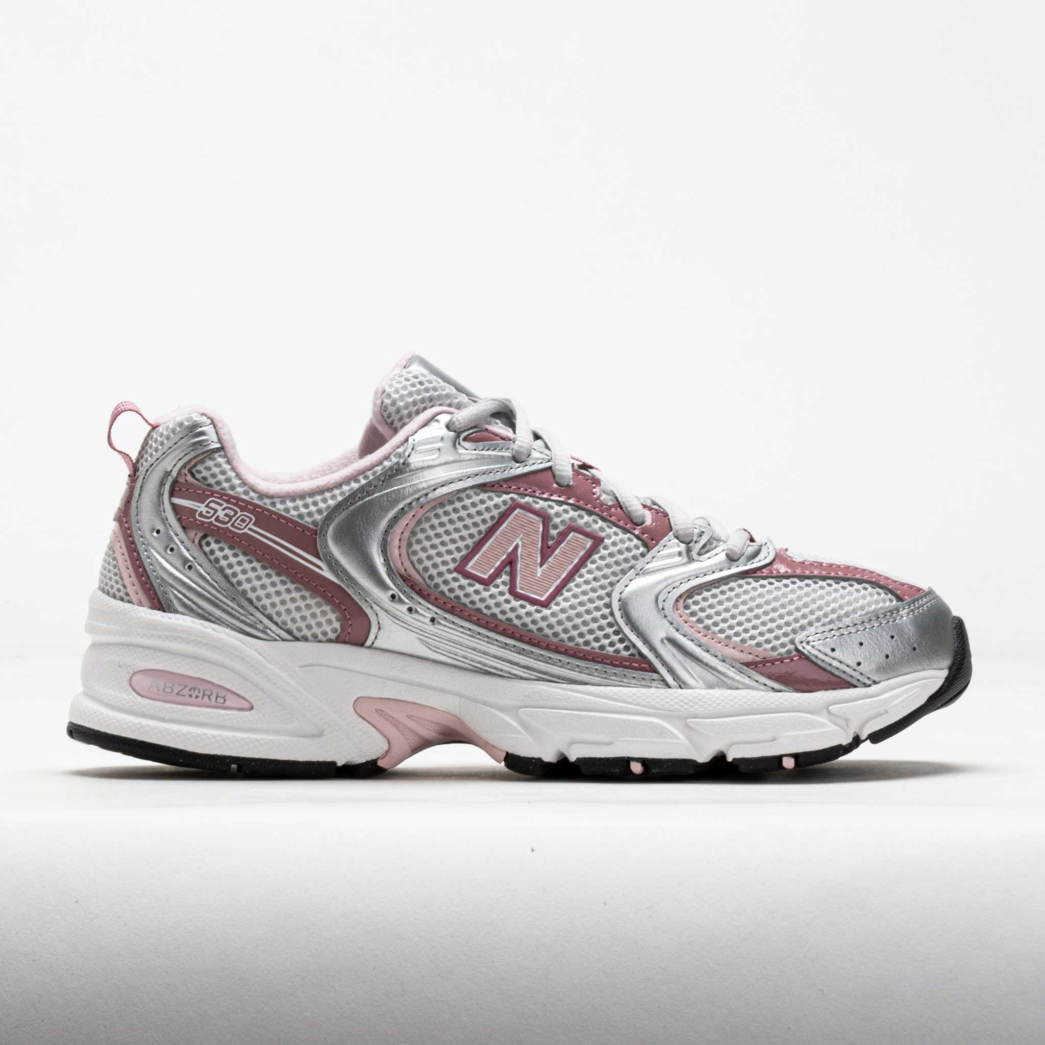 New Balance 530 Unisex Silver Metallic/Rosewood – Holabird Sports