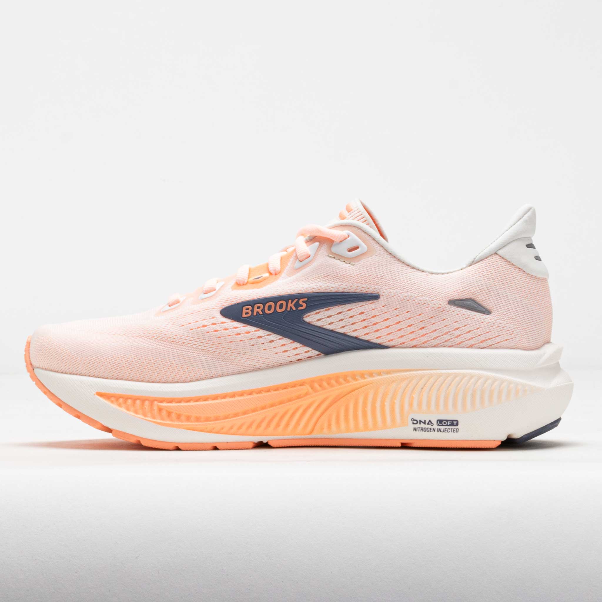 Brooks Ghost 18 Women's Star White/Cyber Peach/Grey