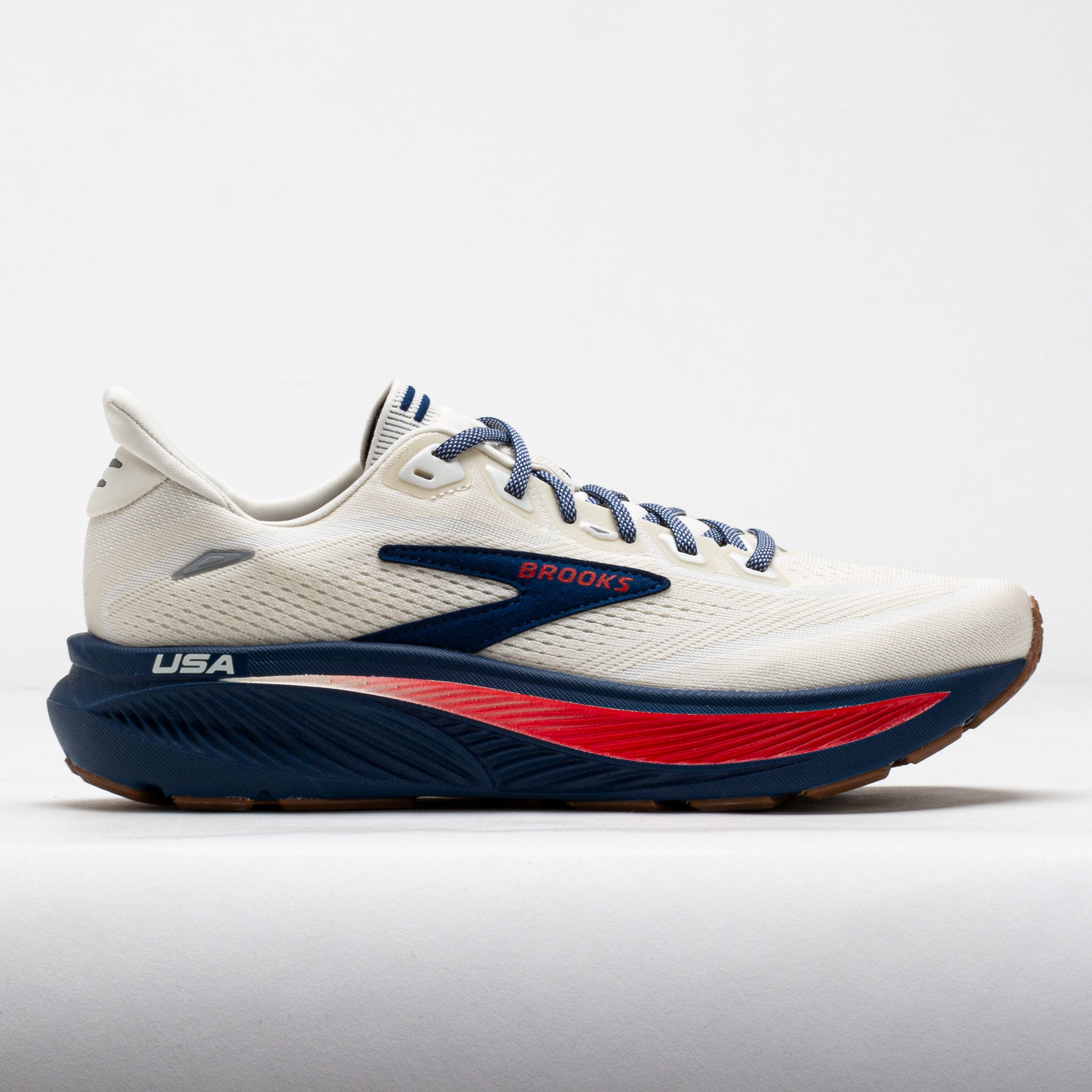 Brooks Ghost 18 Men's Coconut/Red/Blue