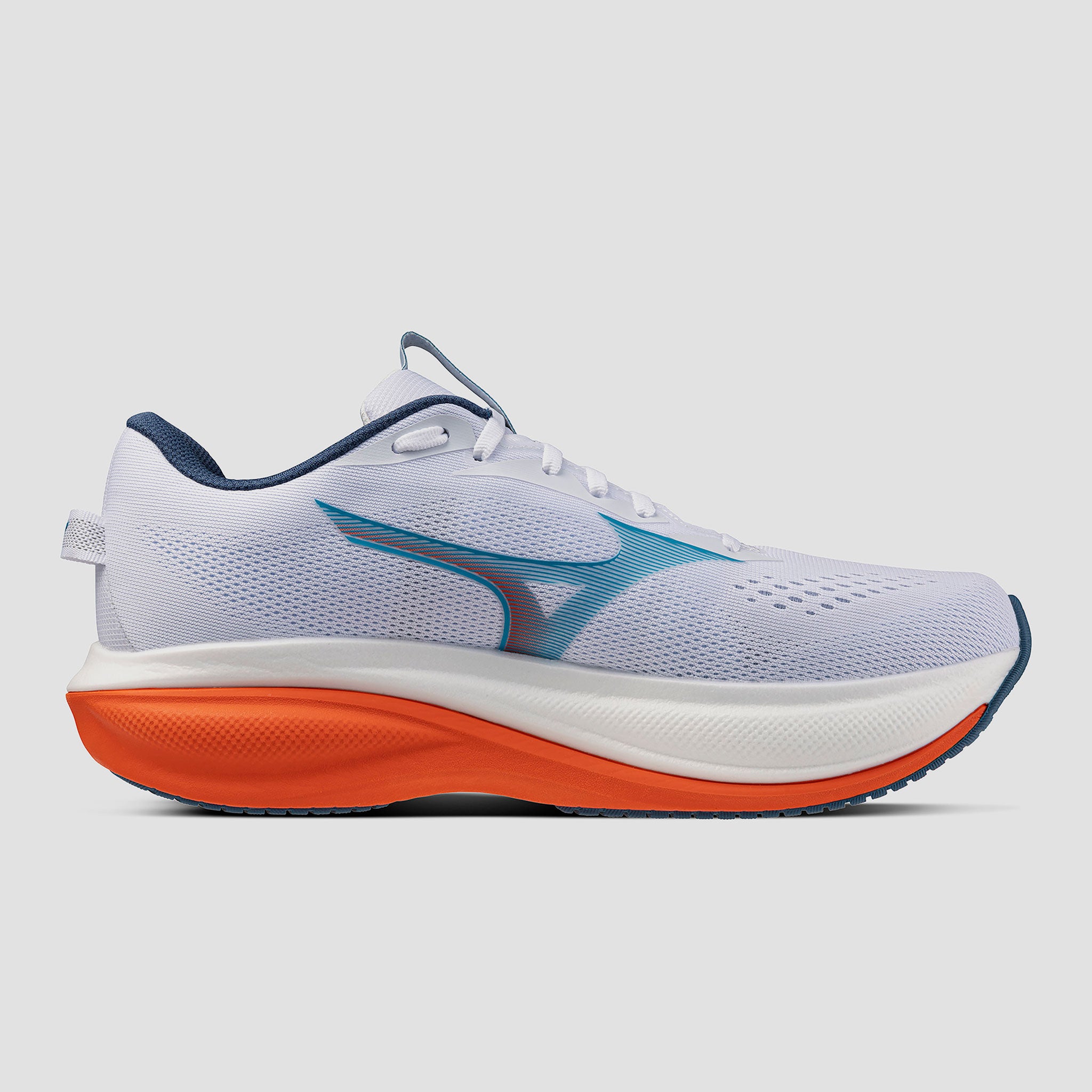 Mizuno Wave Rider 30 Men's White/Blue Jewel