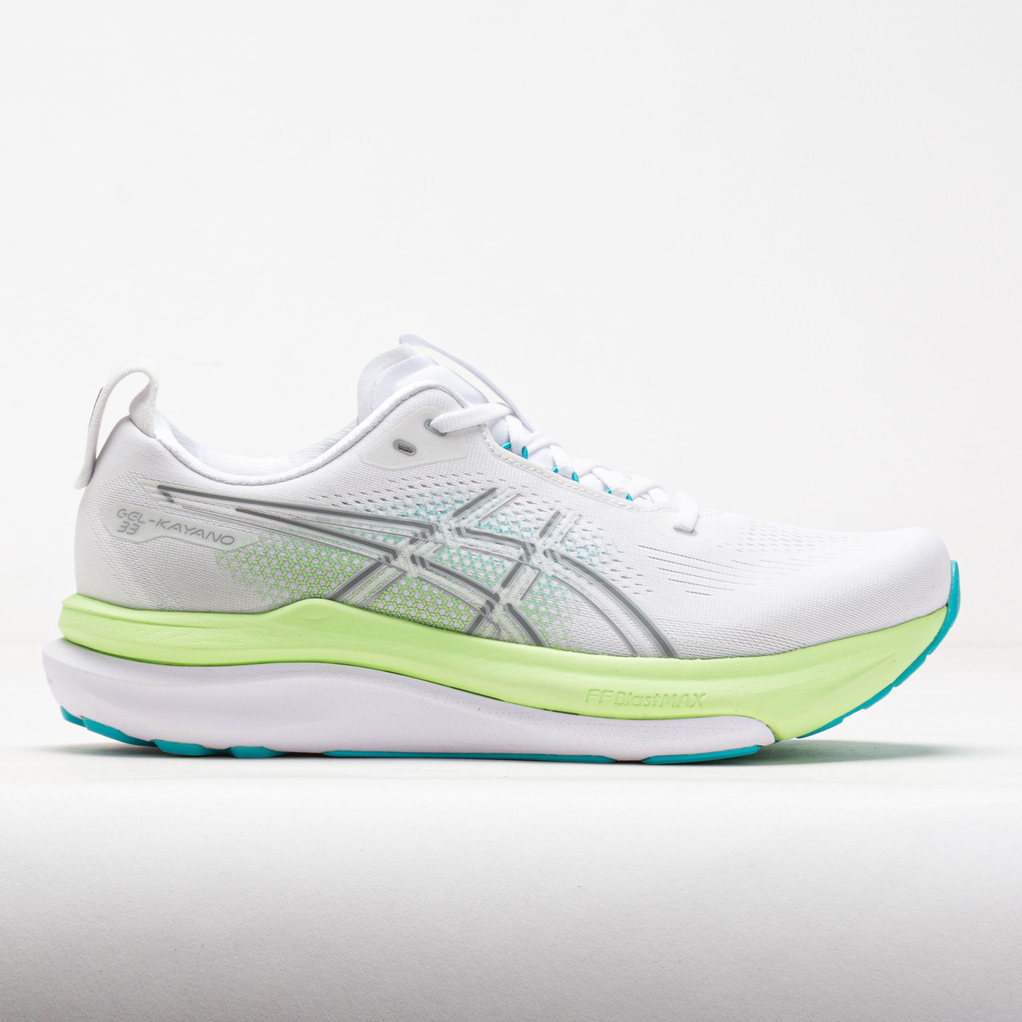 ASICS GEL-Kayano 33 Men's White/Energy Aqua