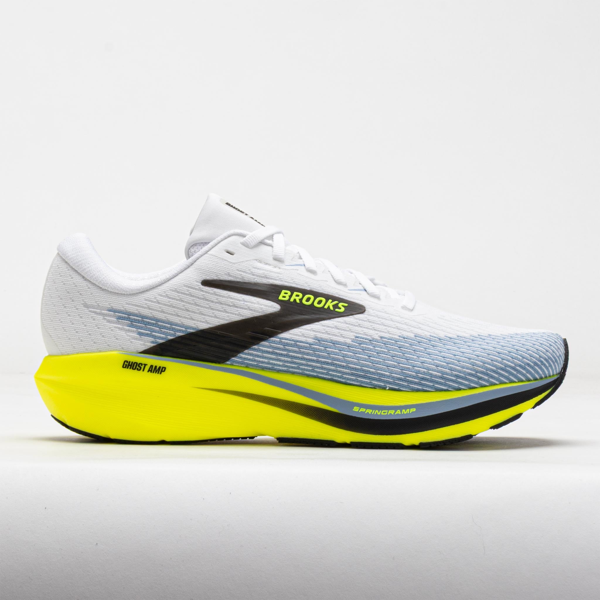 Brooks Ghost Amp Men's White/Blue/Nightlife – Holabird Sports