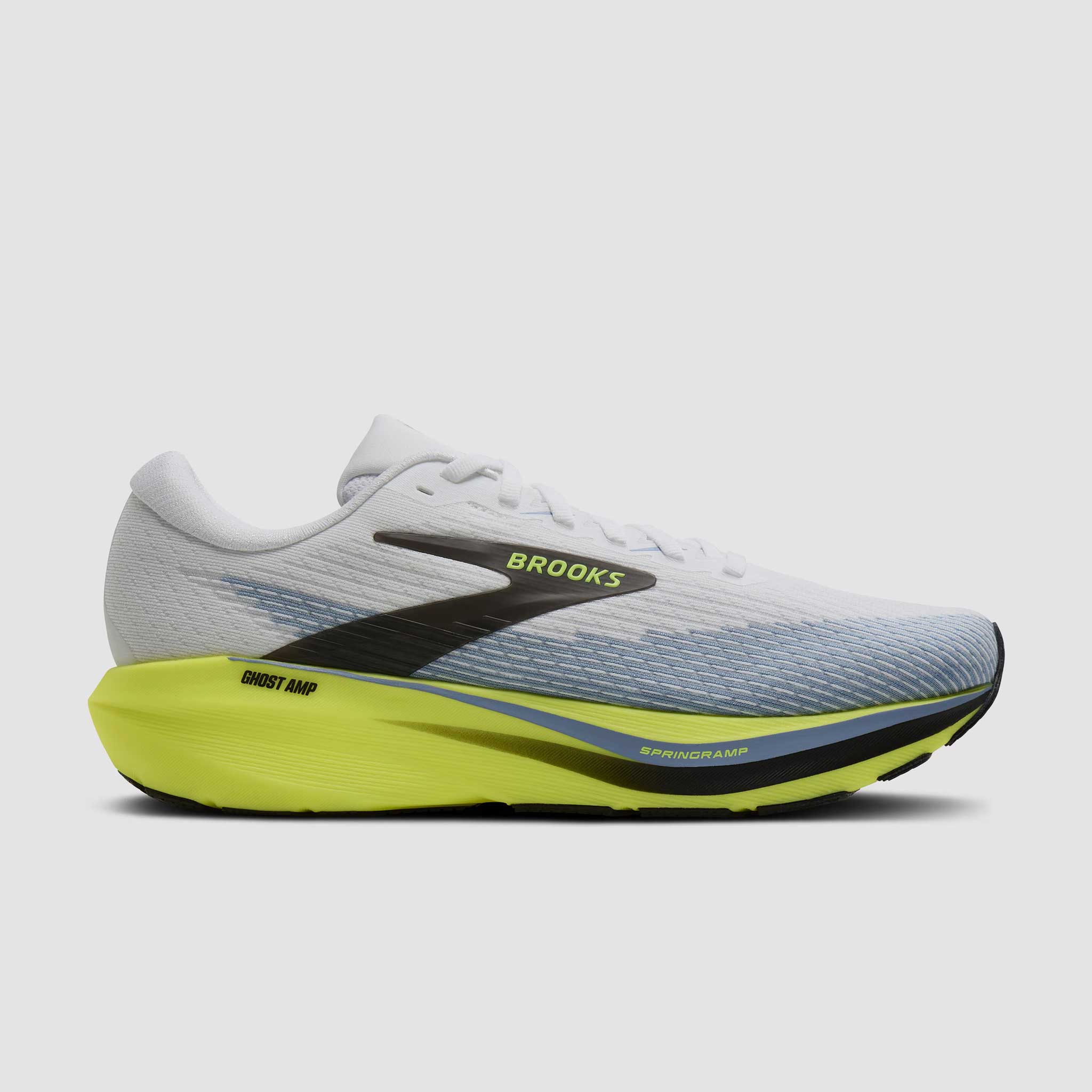 Brooks Ghost Amp Men's White/Blue/Nightlife