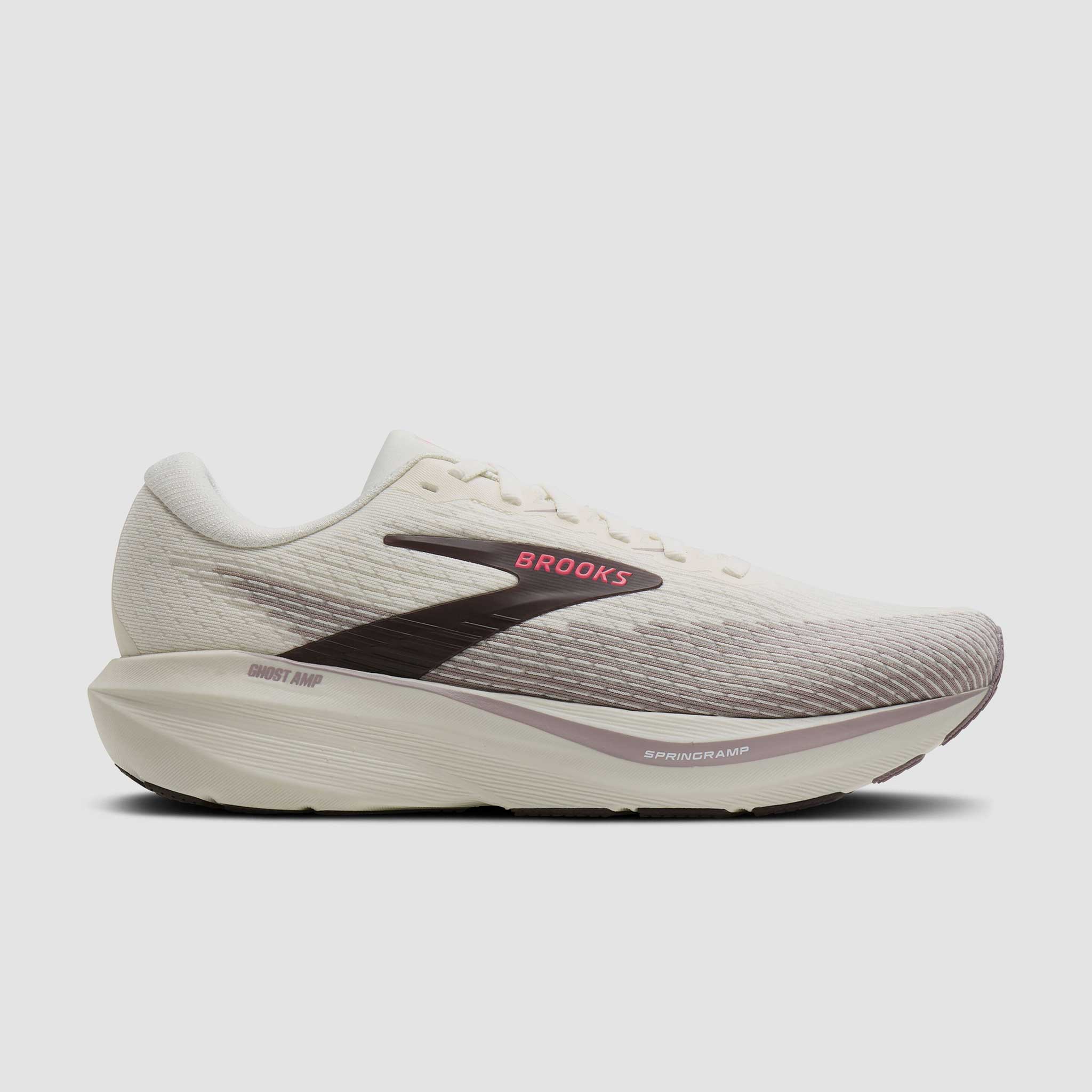 Brooks Ghost Amp Women's Artic Wolf/Dove/Pink – Holabird Sports