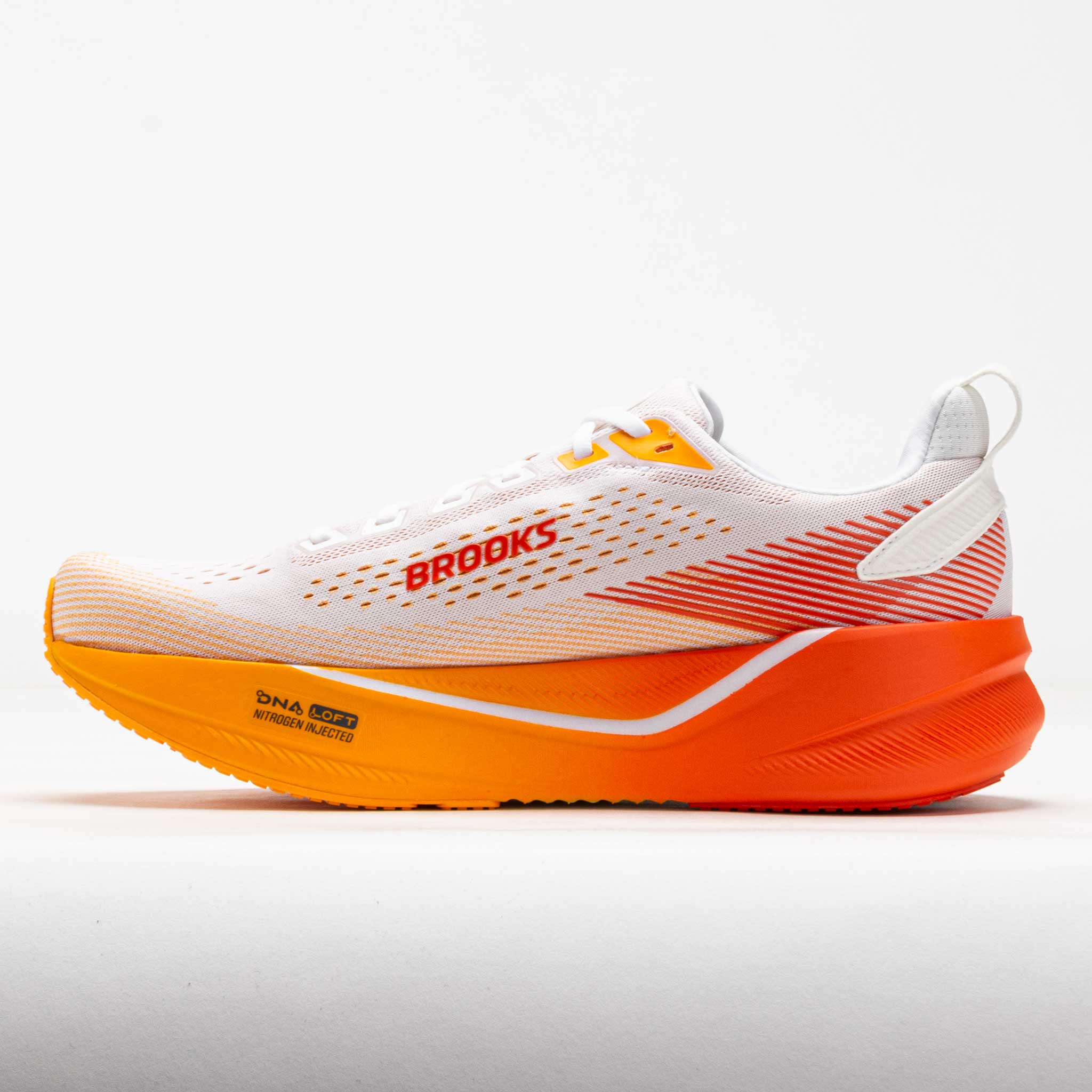 Brooks Ghost Max 4 Men's White/Orange/Red