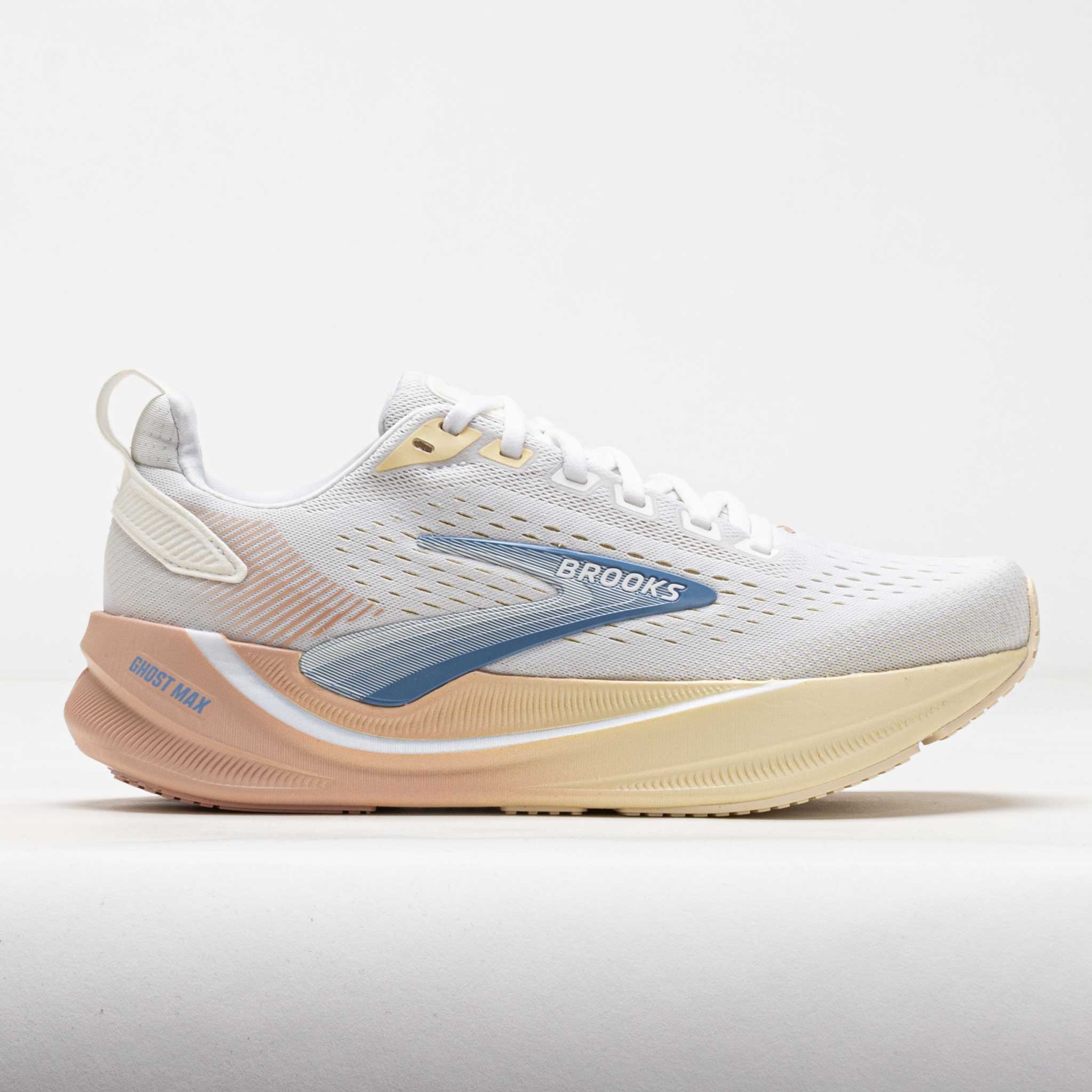 Brooks Ghost Max 4 Women's White/Rose/Rutabaga – Holabird Sports