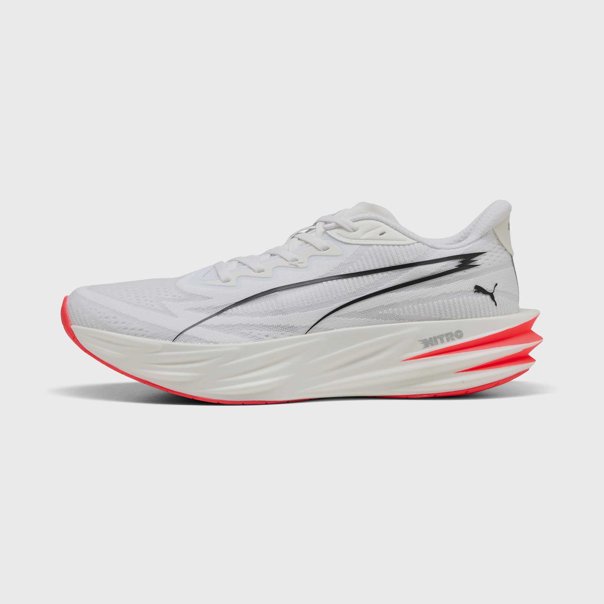 Puma Deviate Pure NITRO Men's White/Ultra Red/Silver