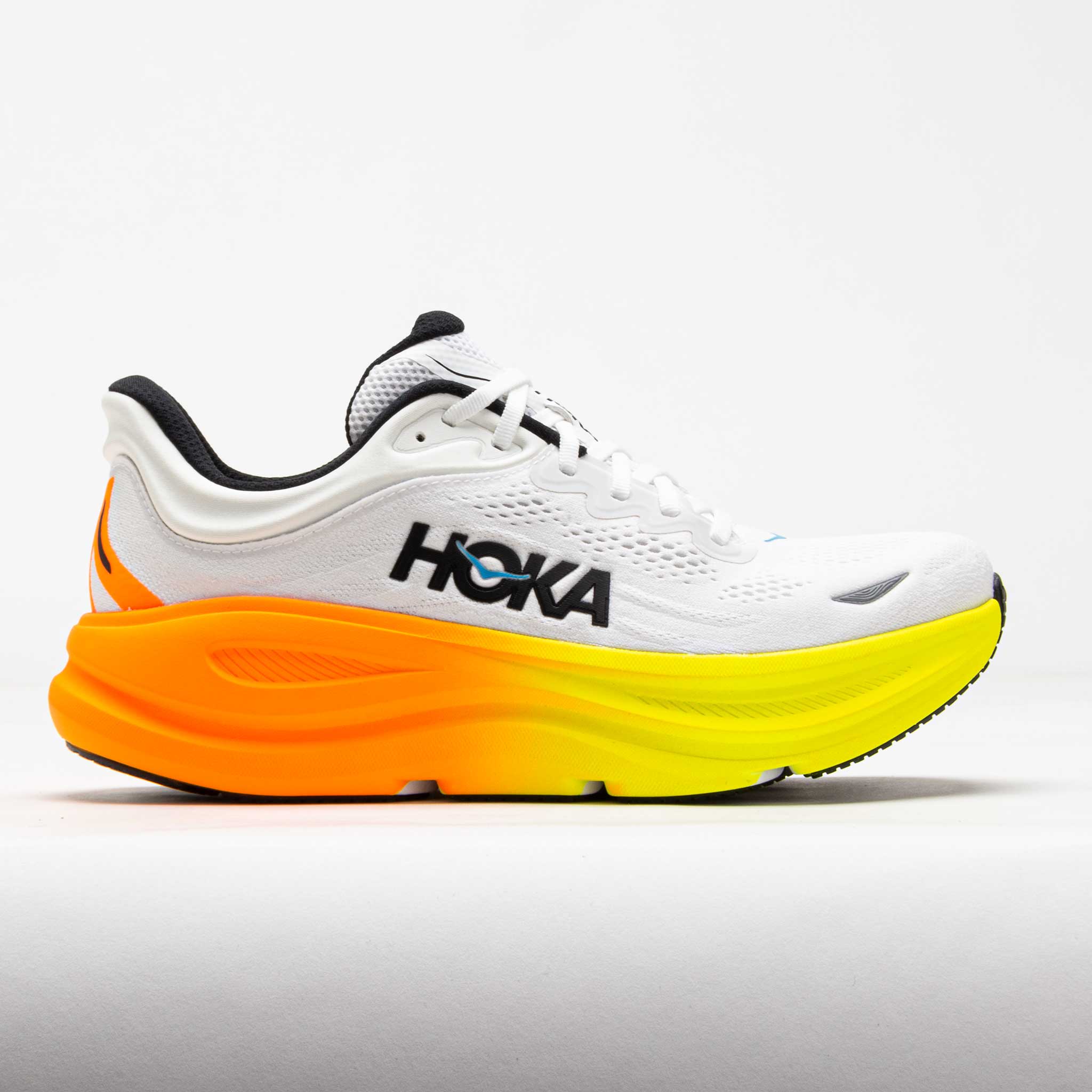 HOKA Bondi 9 Men's White/Neon Tangerine – Holabird Sports