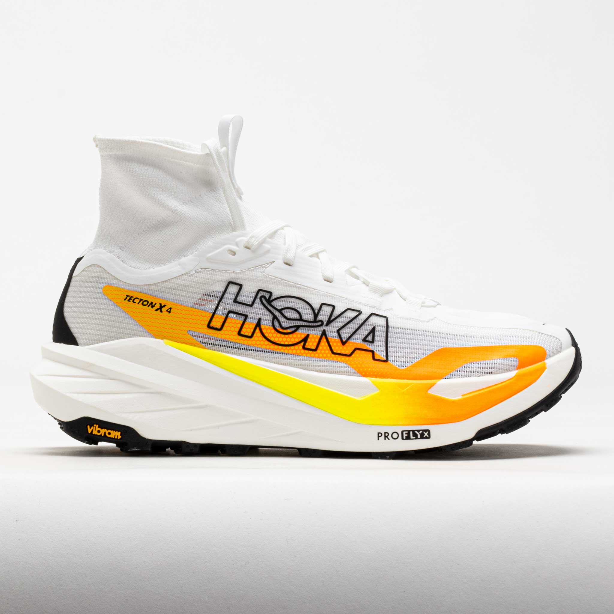 HOKA Tecton X 4 Men's Frost/Neon Tangerine