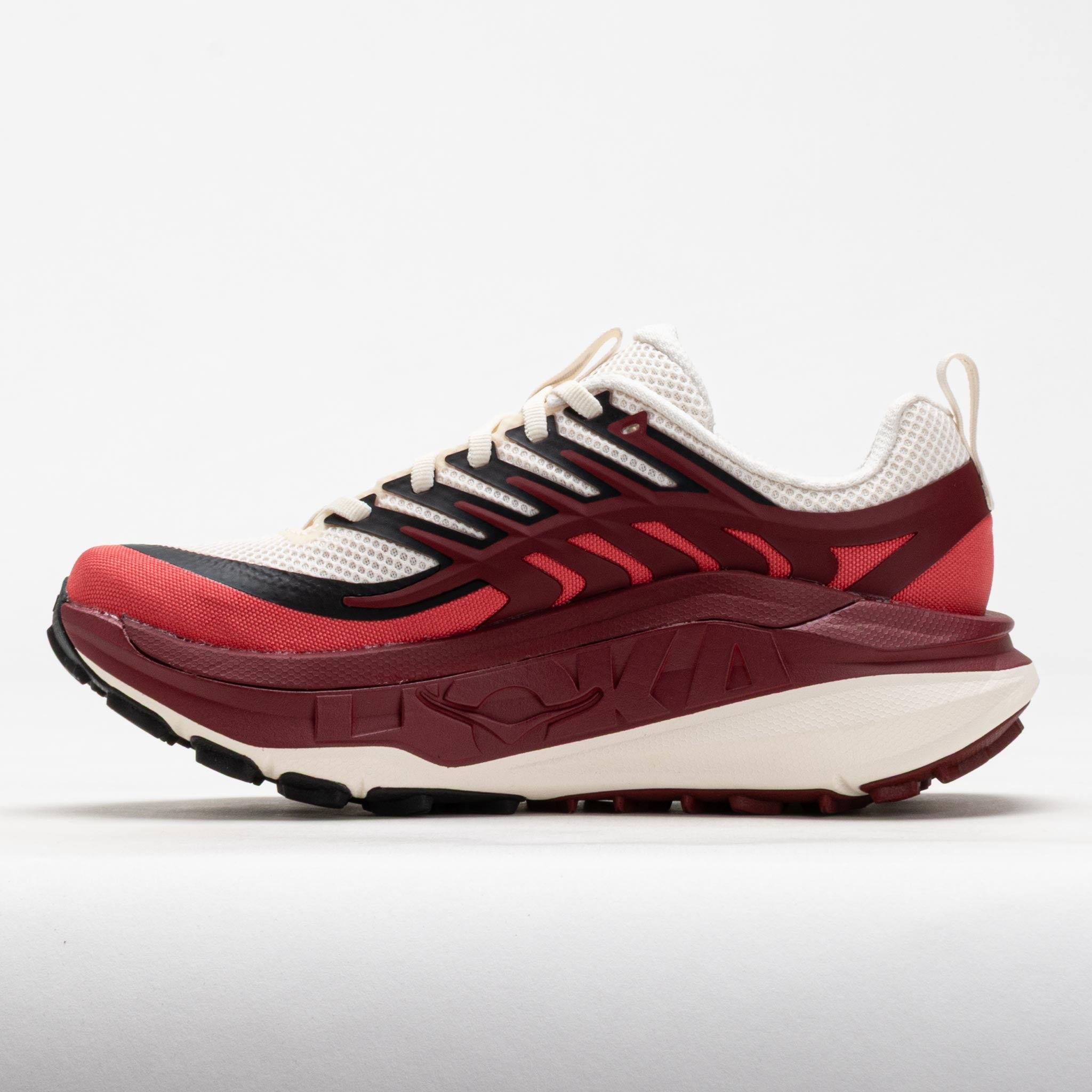 HOKA Stinson 8 Women's Alabaster/Varsity Burgundy