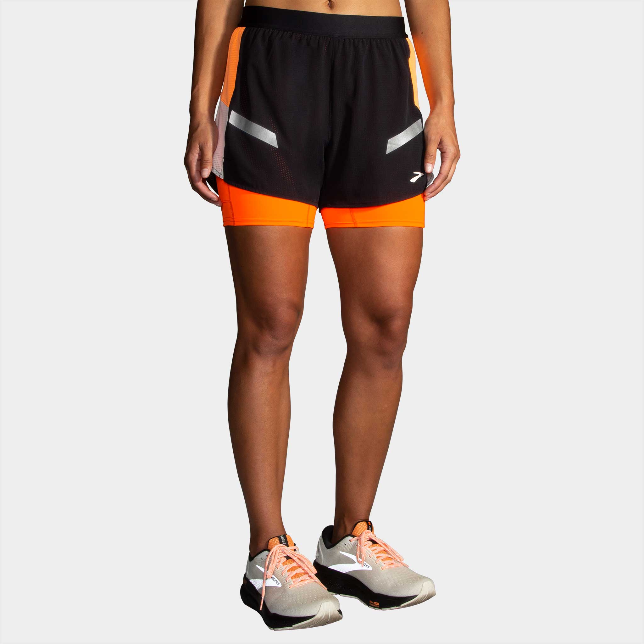 Brooks Run Visible 4" 2-in-1 Short 2.0 Women's