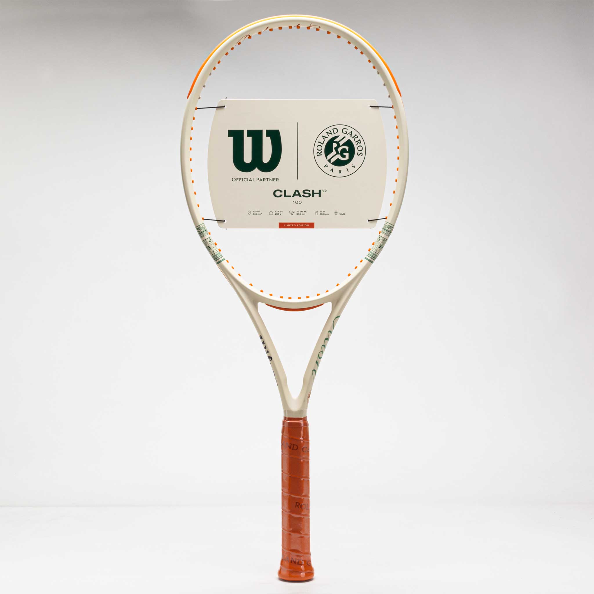 Wilson CLASH V3 ローランギャロス Clash 100 V3 Roland-Garros 2026 Tennis Racket | Wilson Sporting Goods
