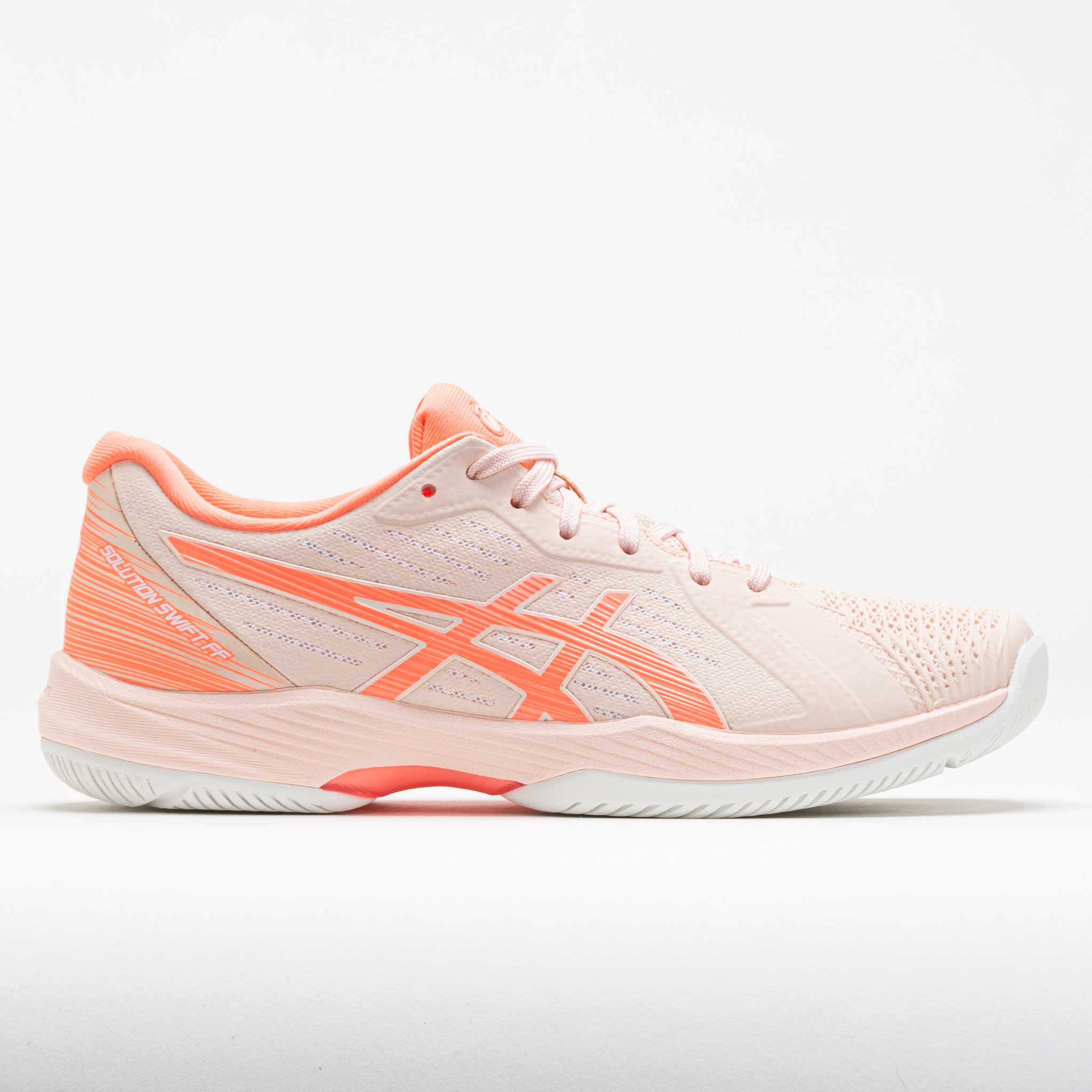 Asics Gel Game 9 Womens Tennis Shoe - White/Sun Coral