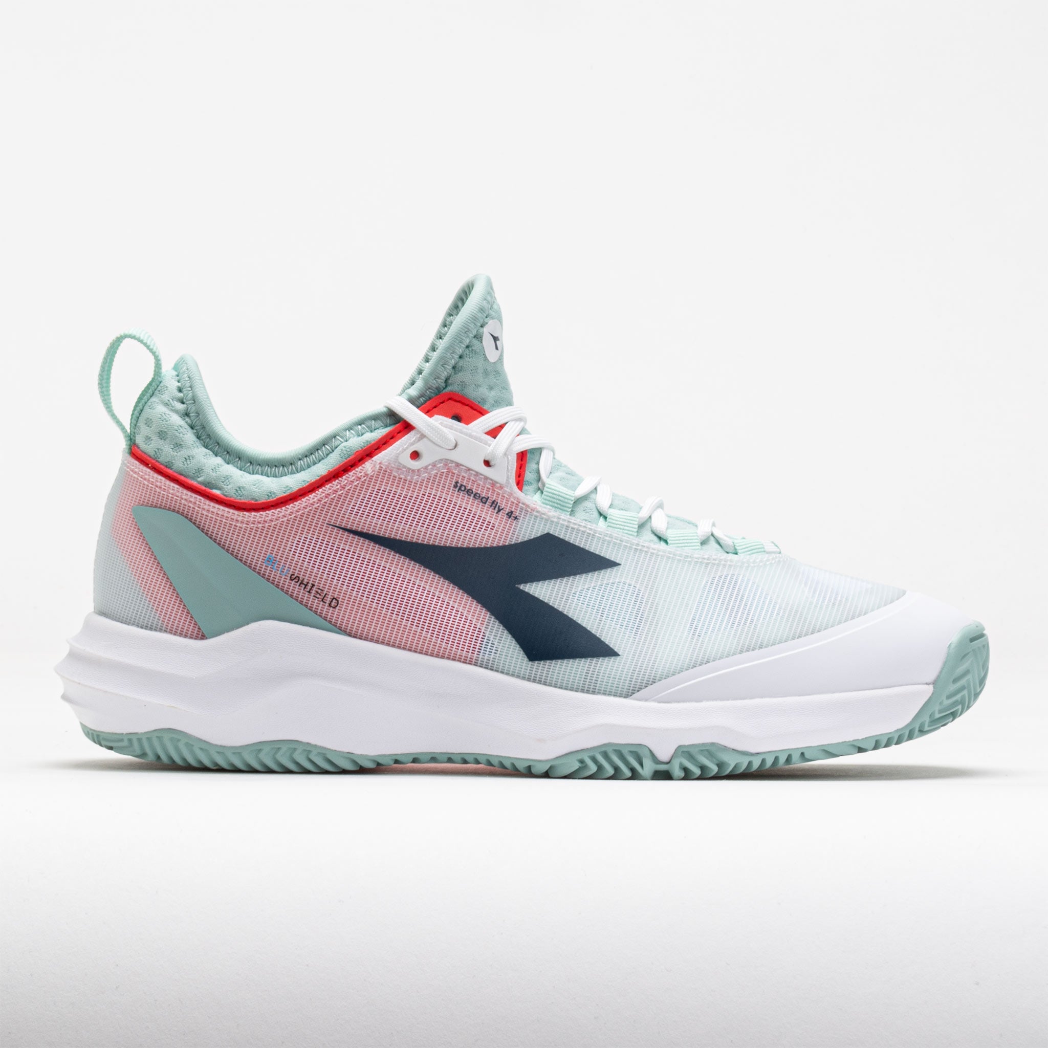 Diadora Speed Blushield Fly 4+ Clay Women's White/Blue/Surf Spray