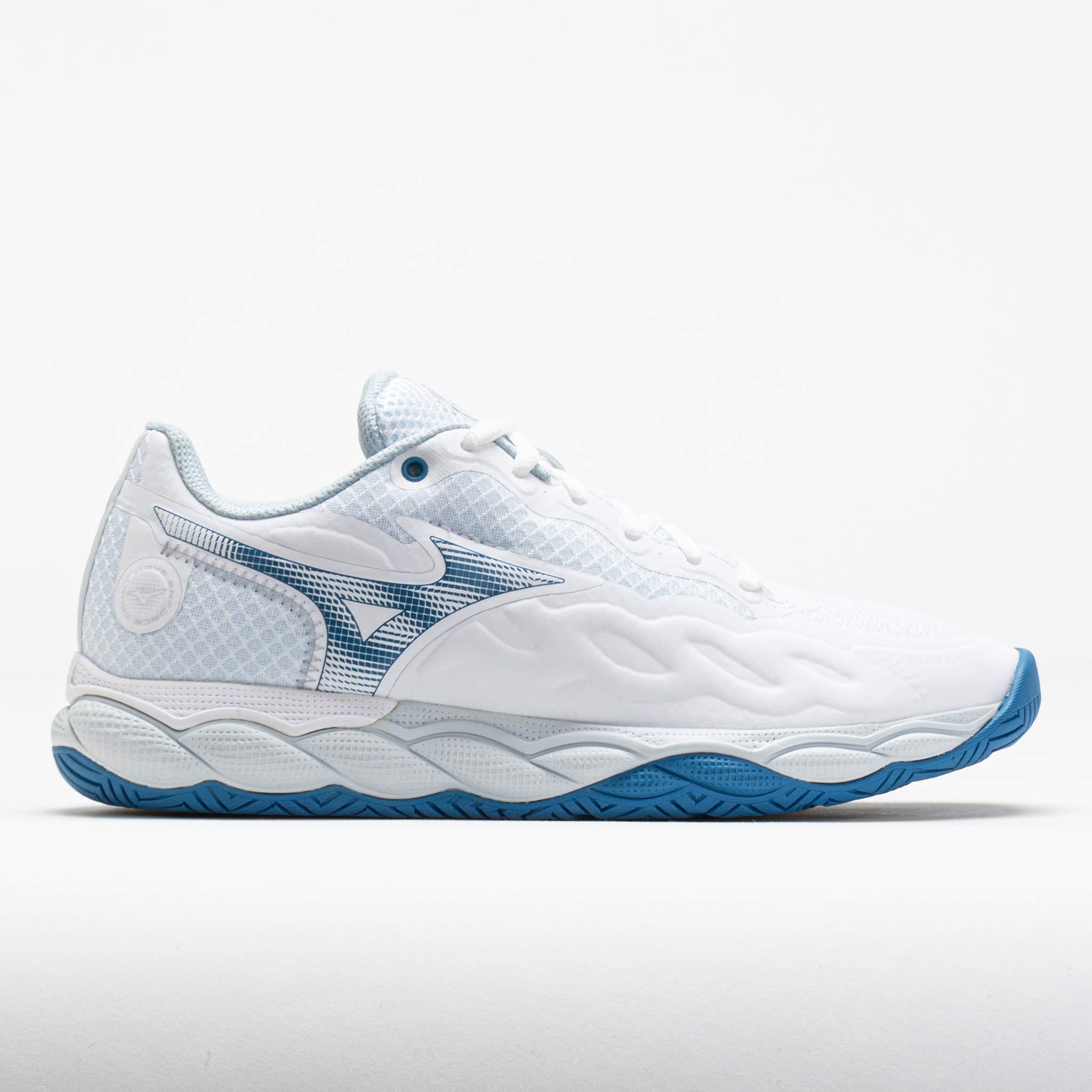 Mizuno Wave Enforce Court AC Women's White/Parisian Blue