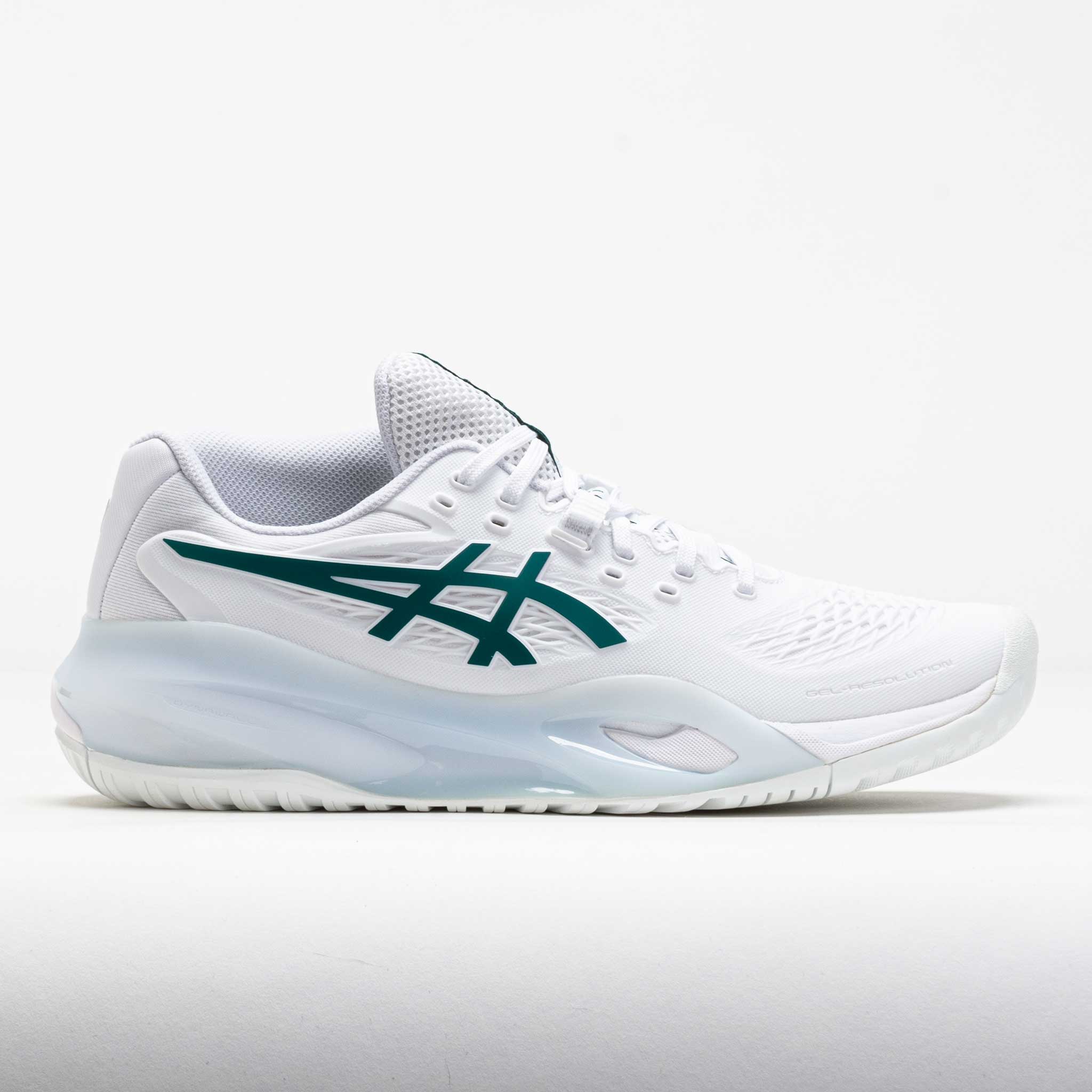 ASICS GEL-Resolution X Women's White/Pitch Green – Holabird Sports